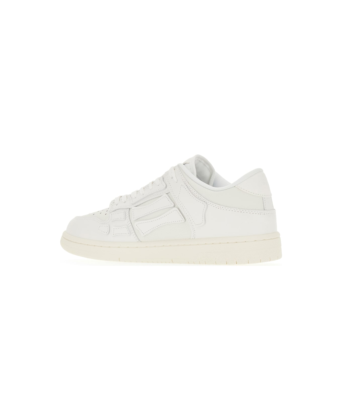 AMIRI White Leather Skel Top Sneakers - WHITE