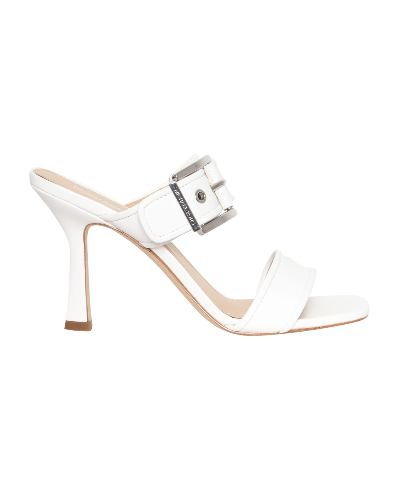 Michael Kors Colby Leather Sandals - WHITE