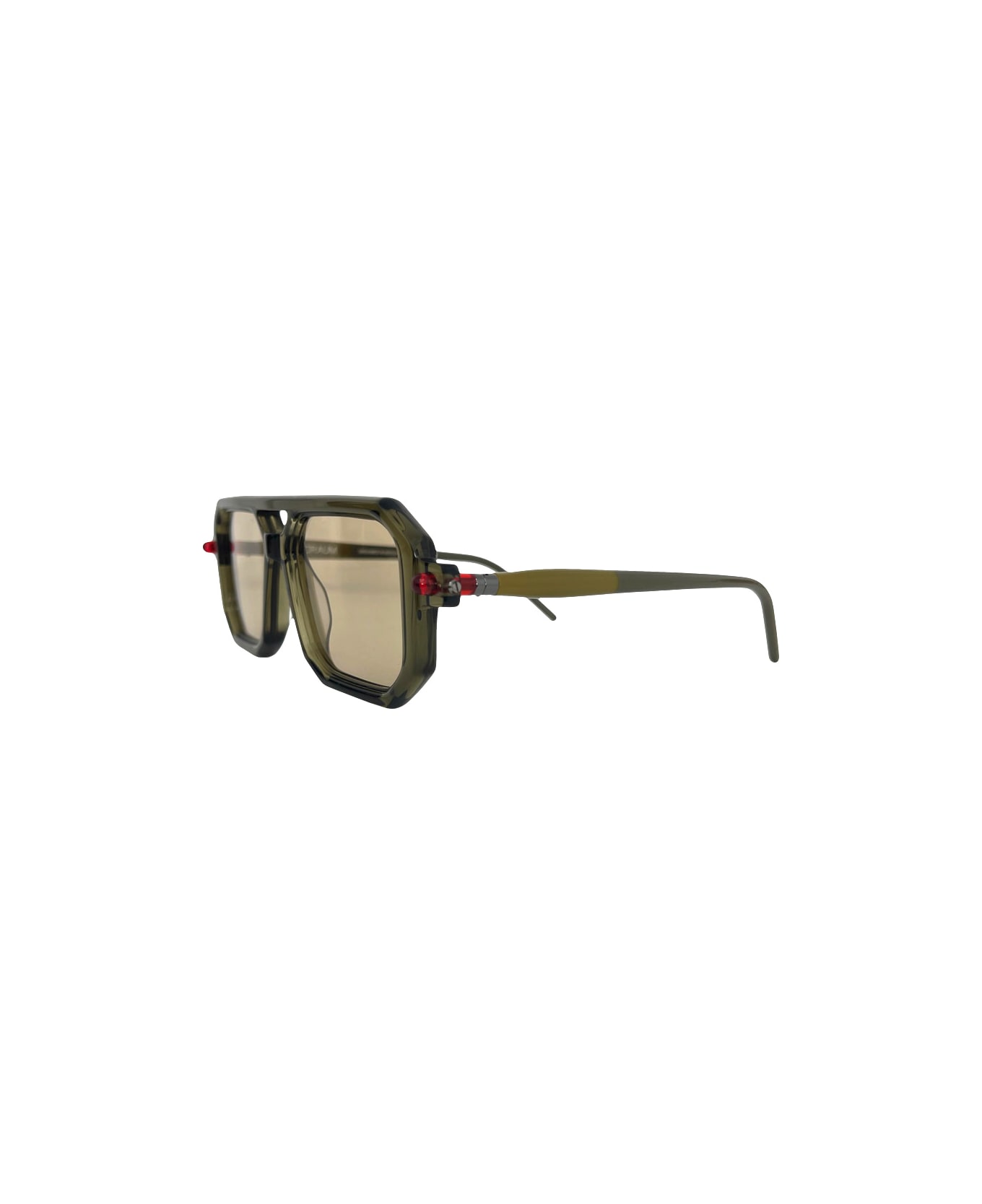 Kuboraum Mask P8 Grg - Transparent Military Green /light Brown Lens
