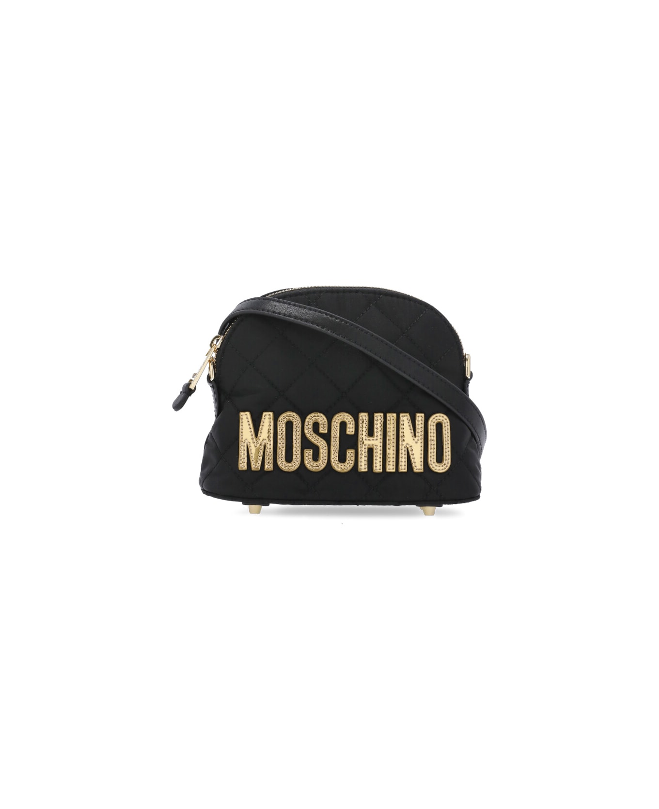 Moschino Hand Bag With Logo - Black