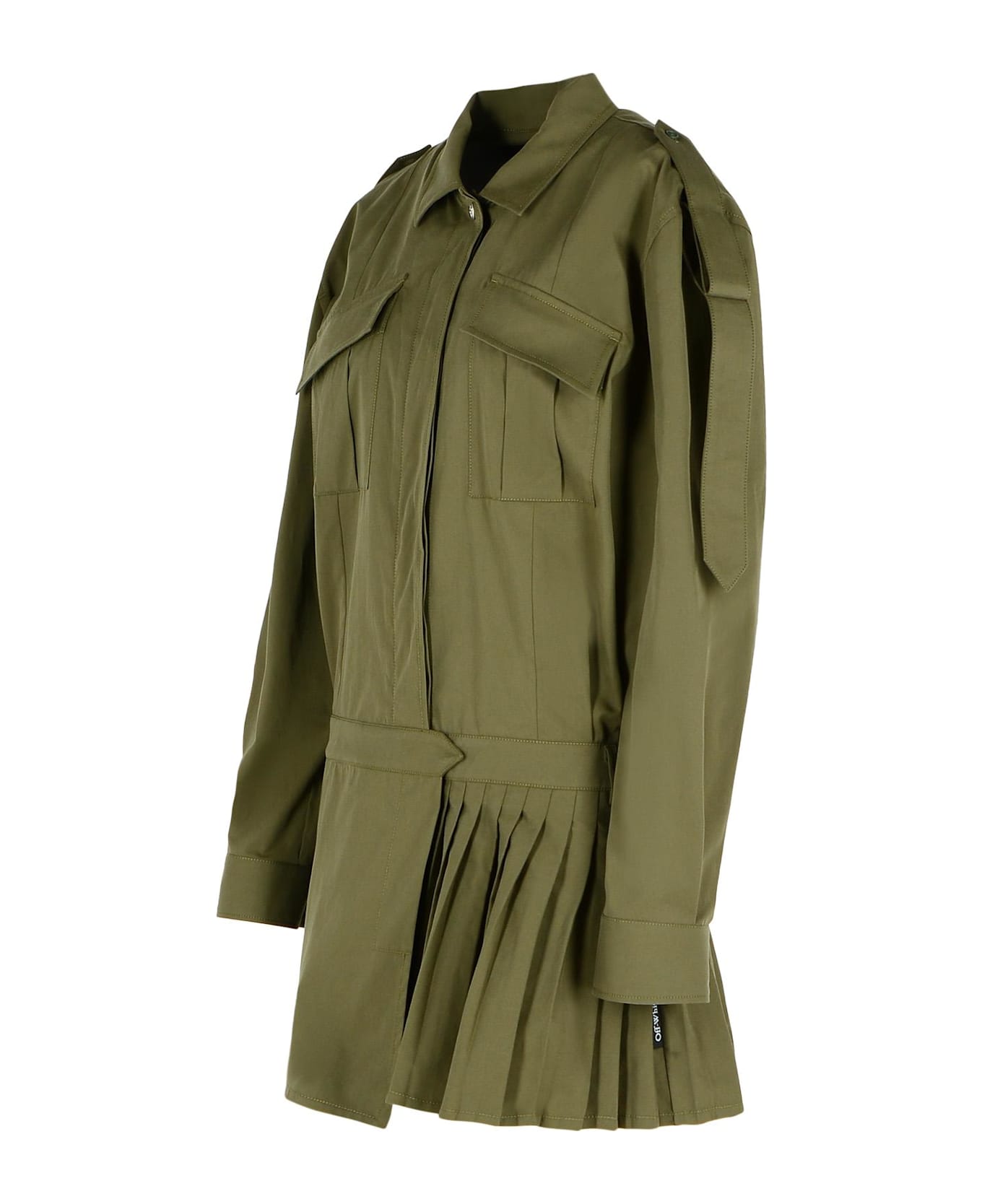 Off-White 
savana
 Green Cotton Dress - Green