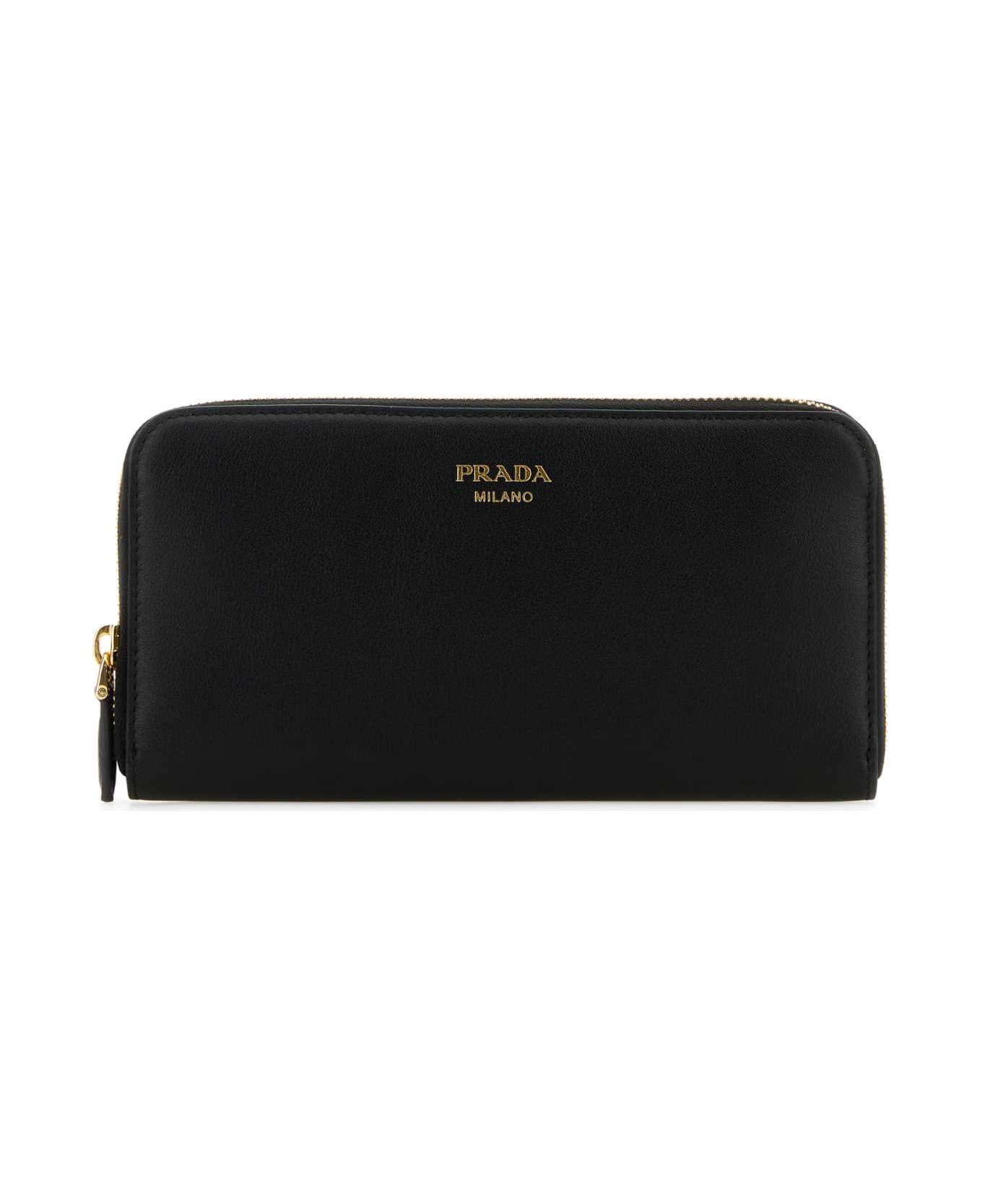 Prada Black Leather Wallet - NERO