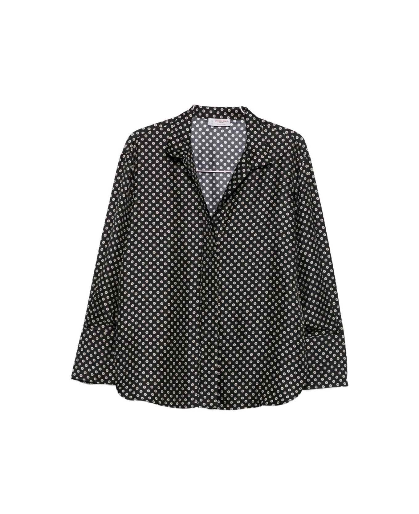 Alberto Biani Black V-neck Shirt - Black