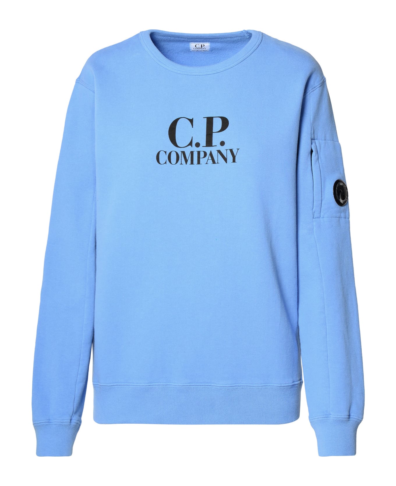 C.P. Company Light Blue Cotton Sweatshirt - Light Blue