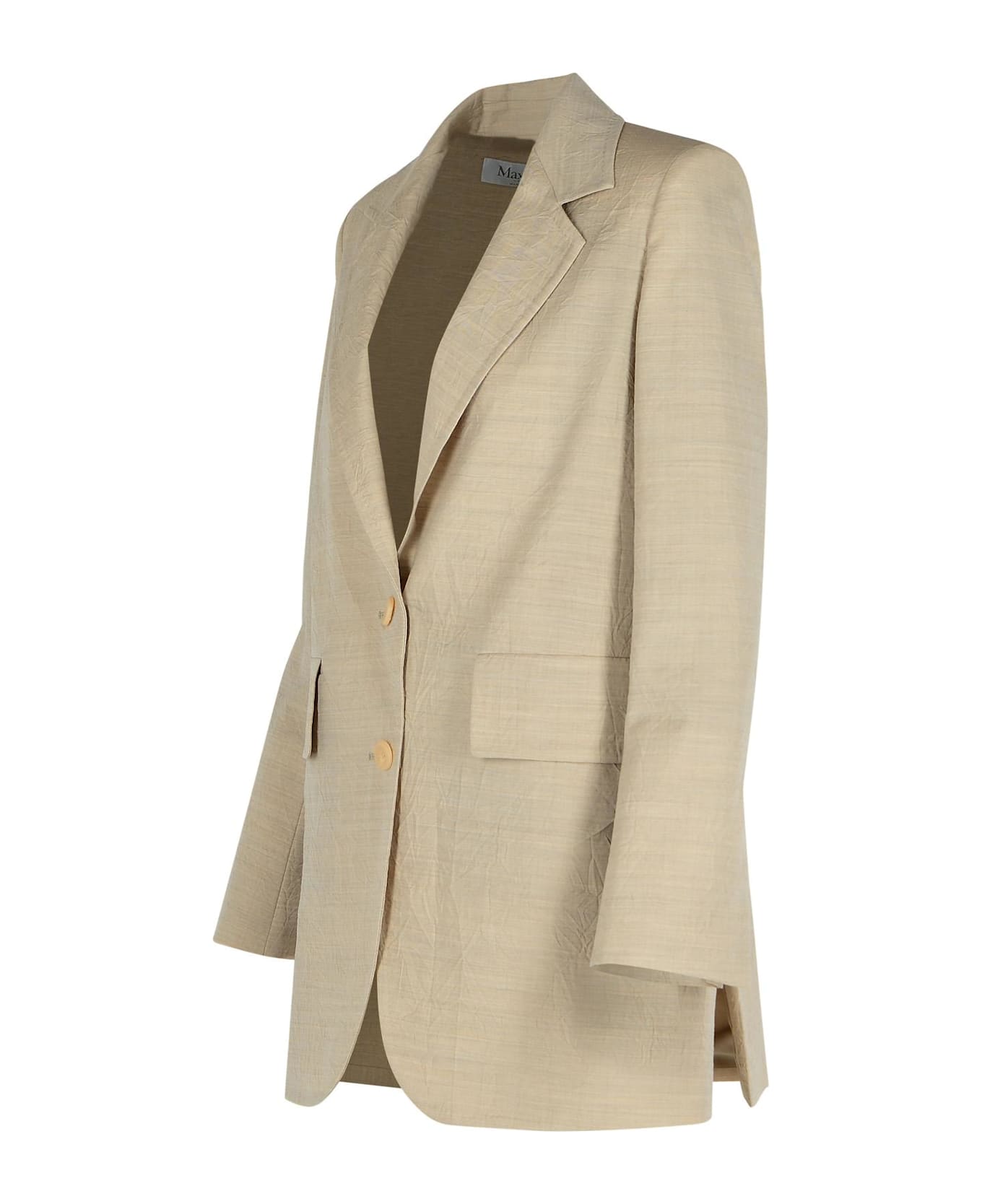 Max Mara 
acacia
 Beige Virgin Wool Jacket - Beige