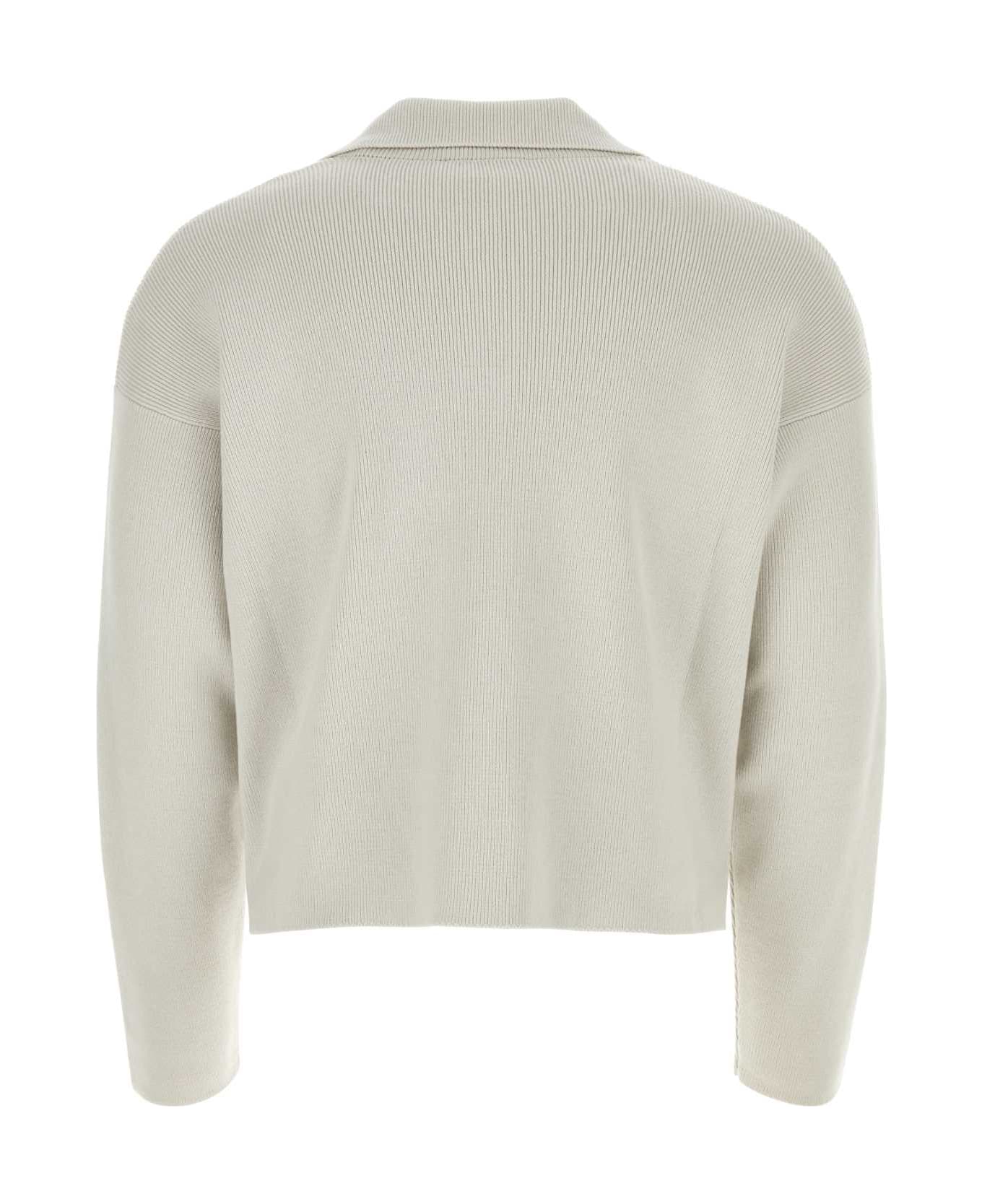 Ami Alexandre Mattiussi Ivory Stretch Wool Blend Sweater - CHALK name:472