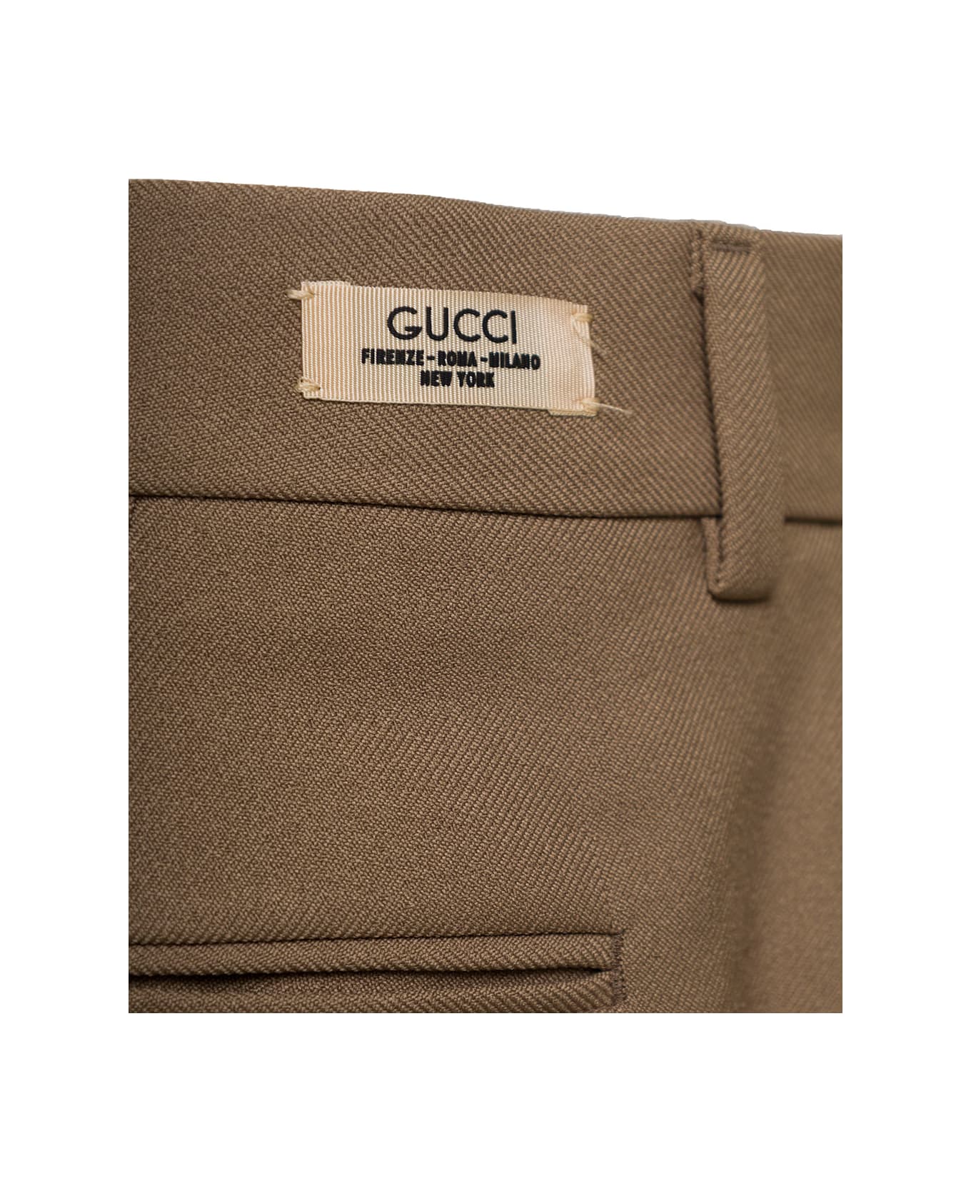 Gucci Straight-leg Trousers - Beige