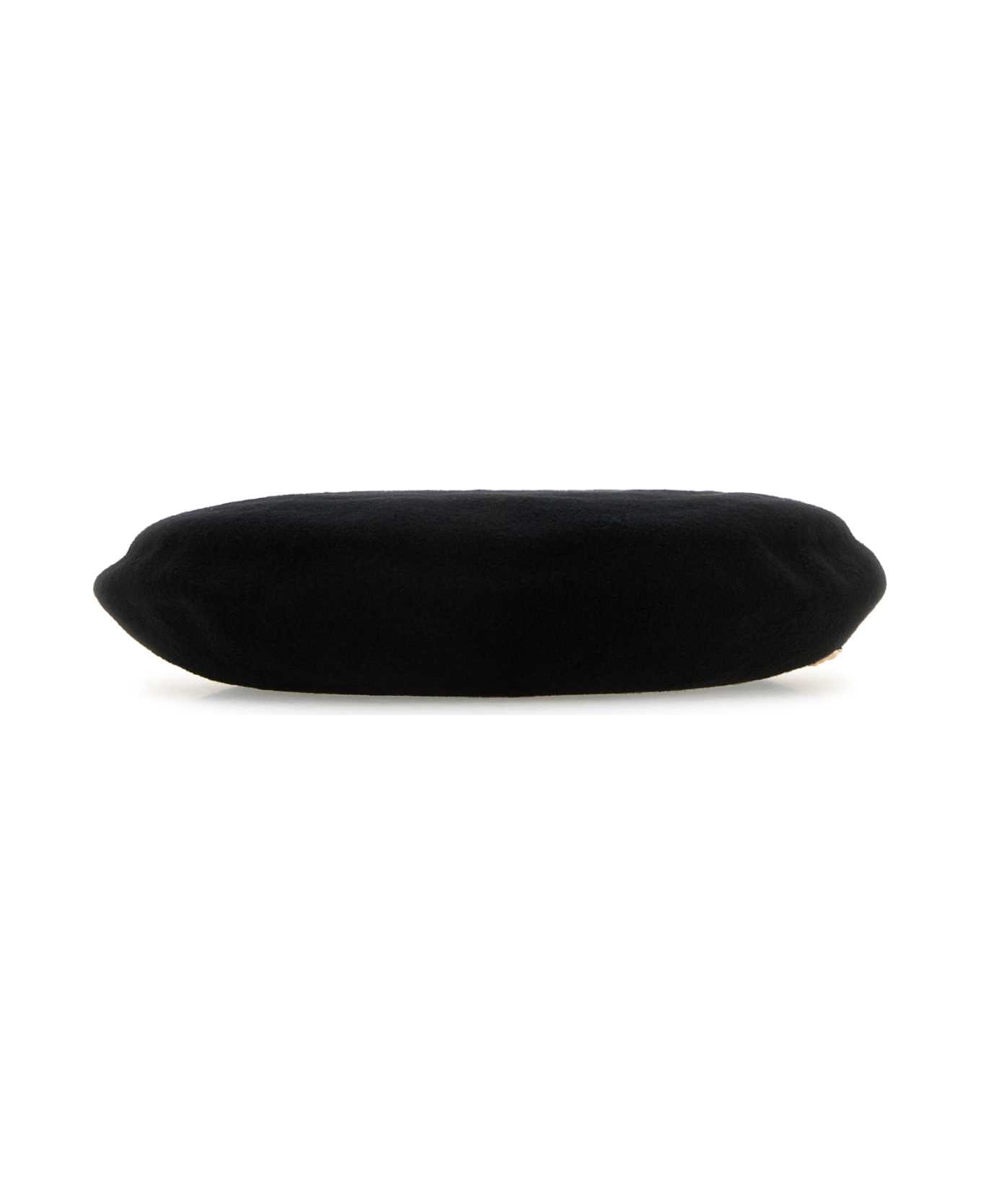 Helen Kaminski Black Wool Ali Beret - BLACK