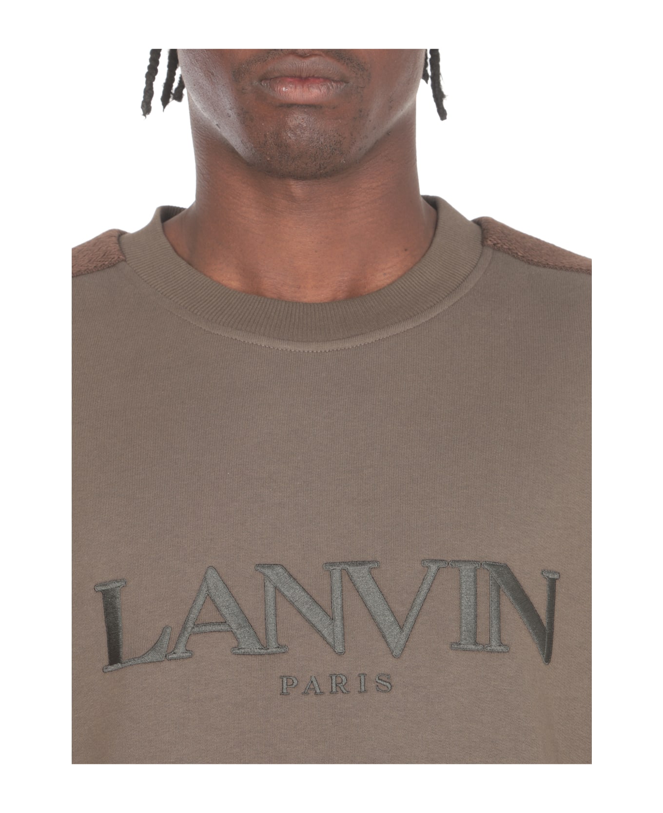 Lanvin Sweatshirt With Logo - Green