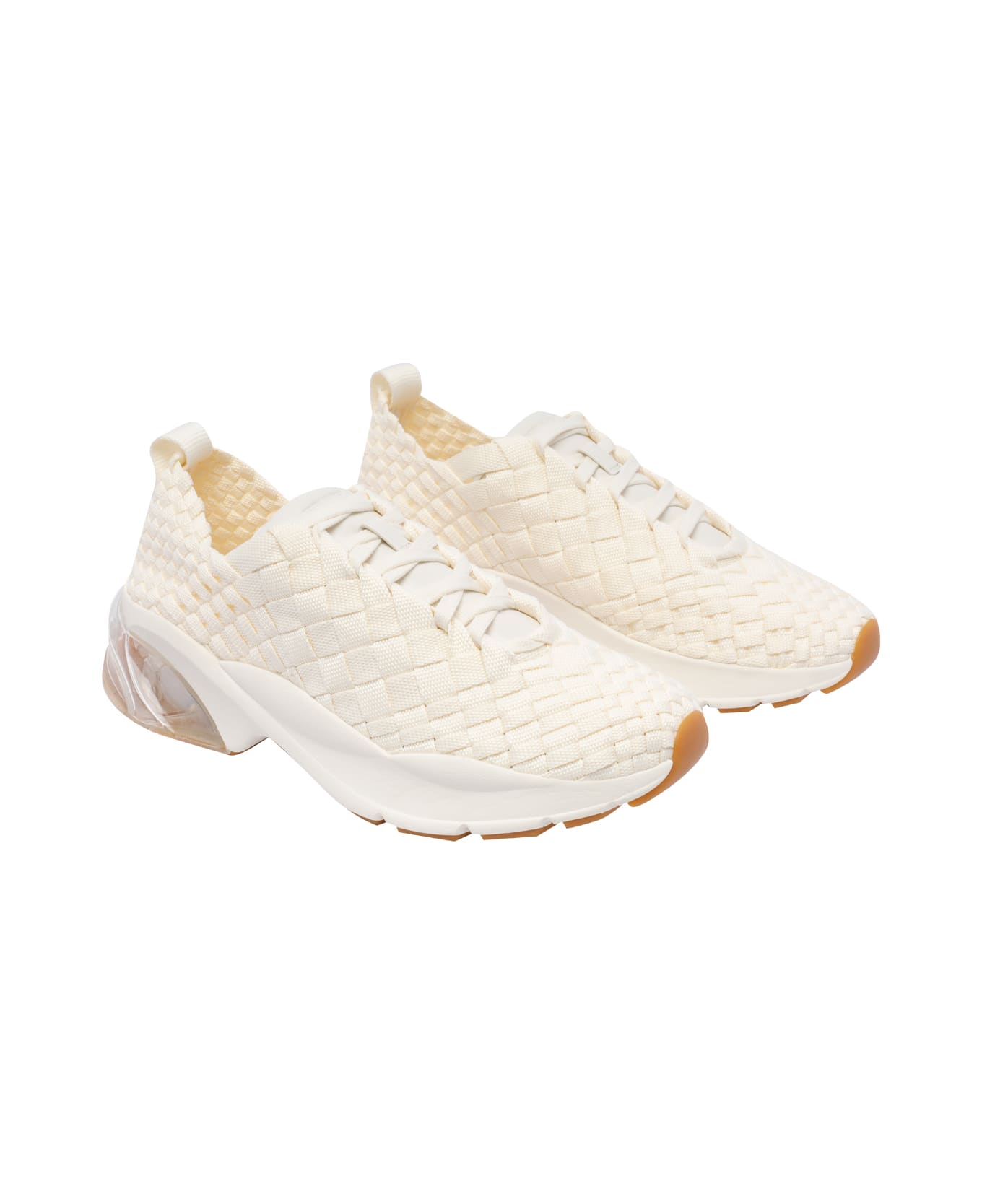 Tory Burch Good Luck Woven Trainers - White