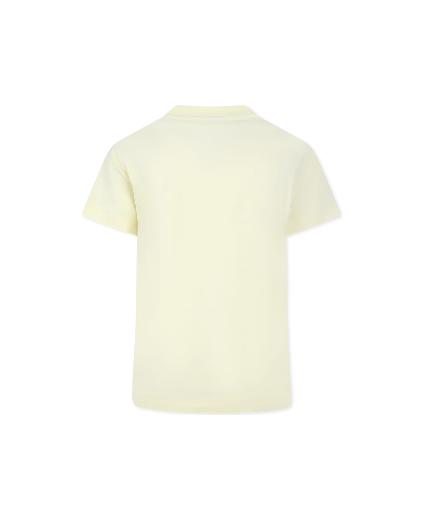 Fendi Yellow T-shirt For Kids With Logo - Yellow