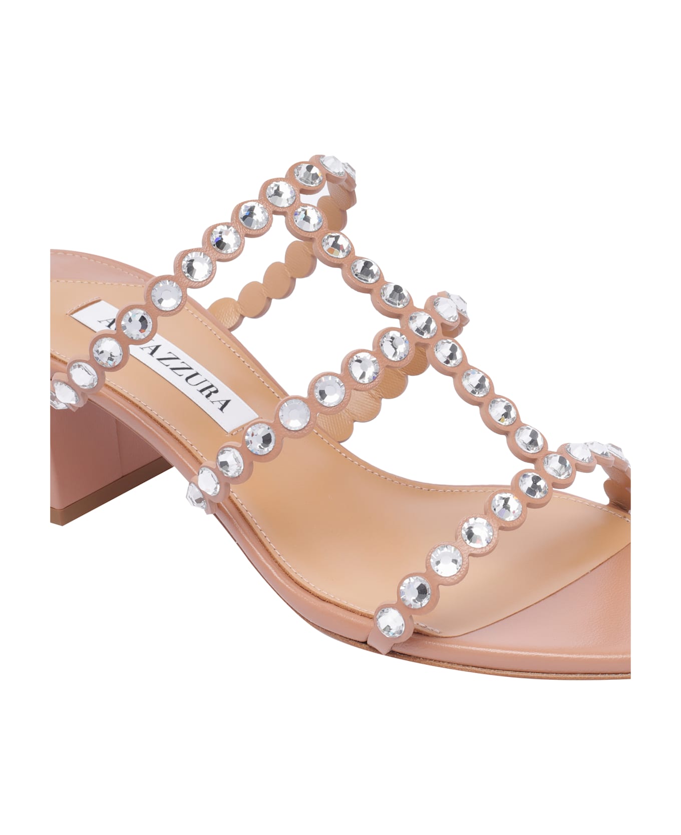 Aquazzura Tequila Plexi Pump Sandals - Pink