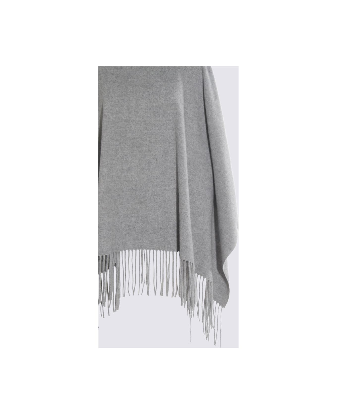 Fabiana Filippi Grey Wool Capes - Roccia
