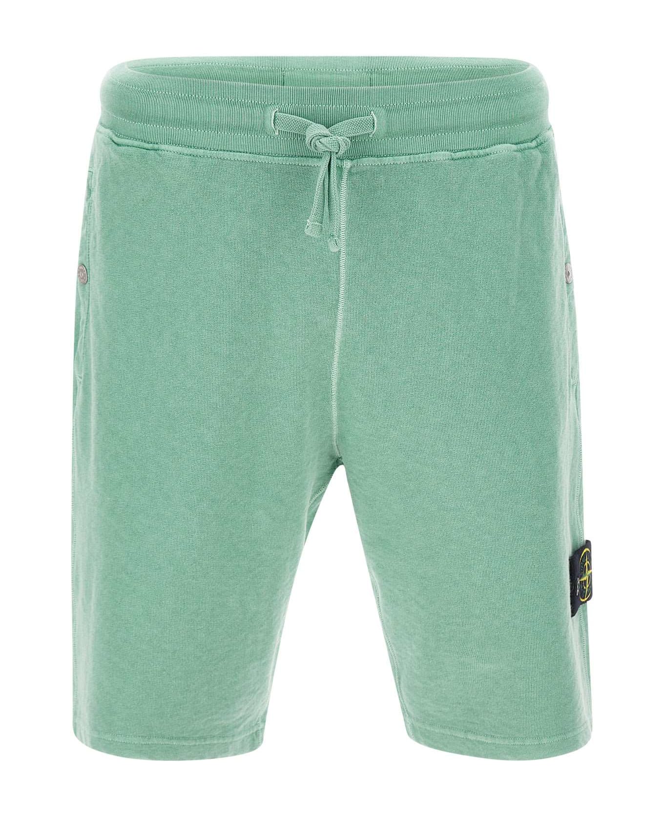 Stone Island Cotton Bermuda Shorts - GREEN