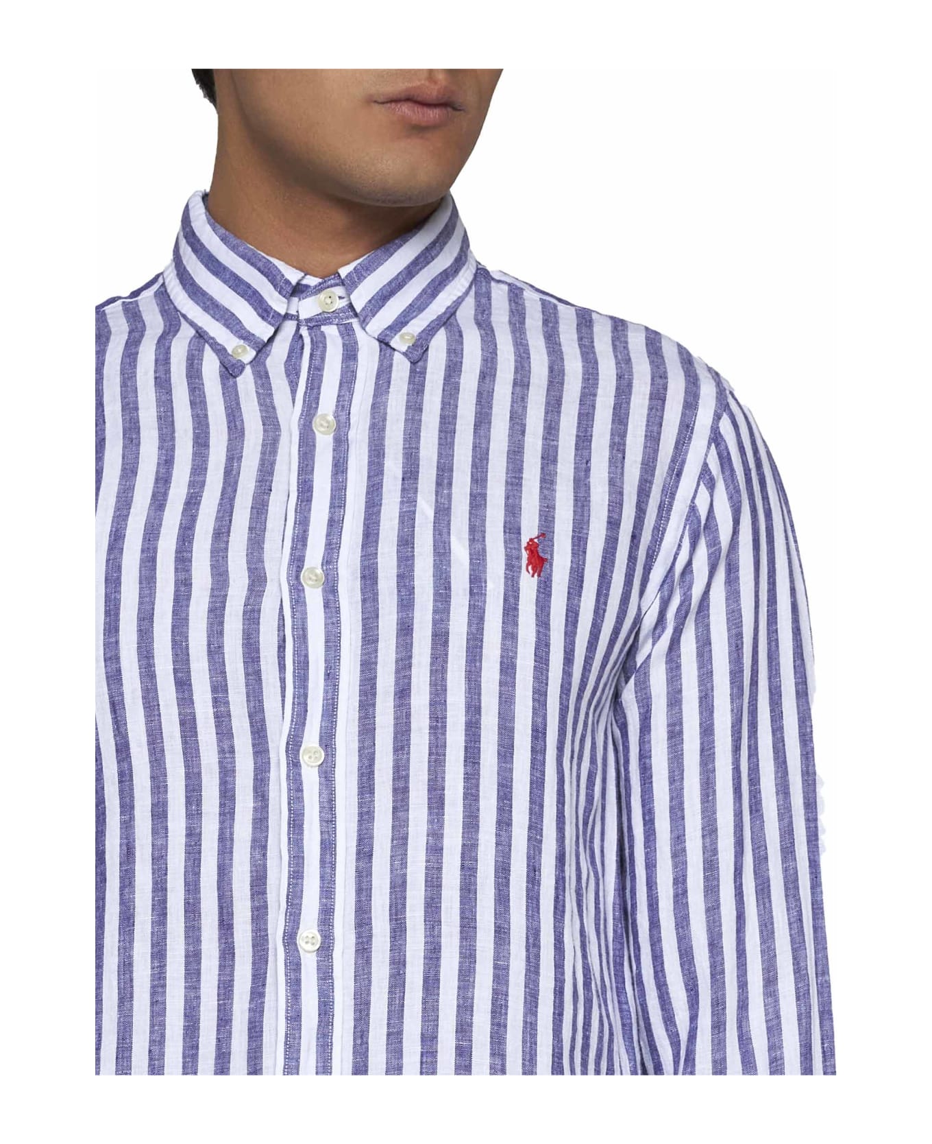 Polo Ralph Lauren Shirt - 5138a blue white