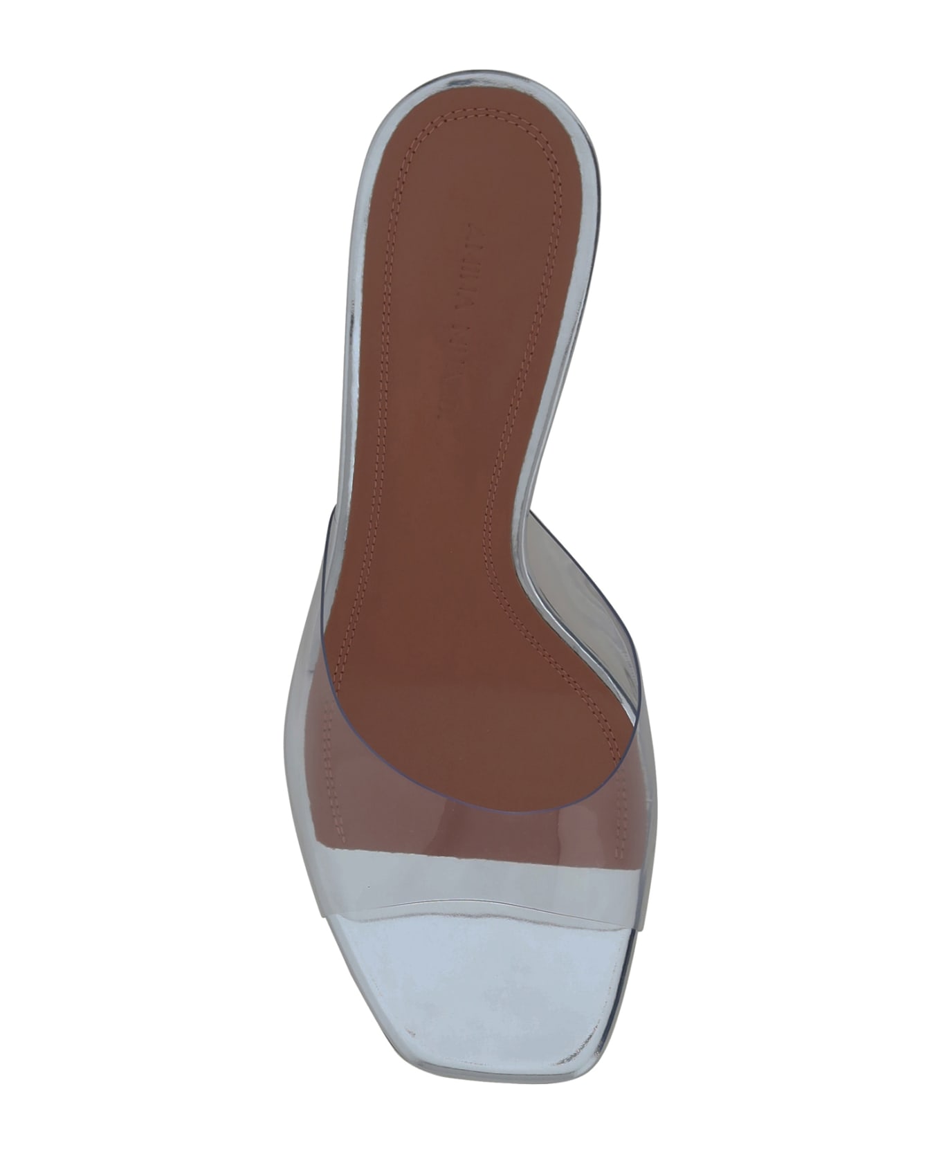 Amina Muaddi Lupita Glass Sandals - Transparent