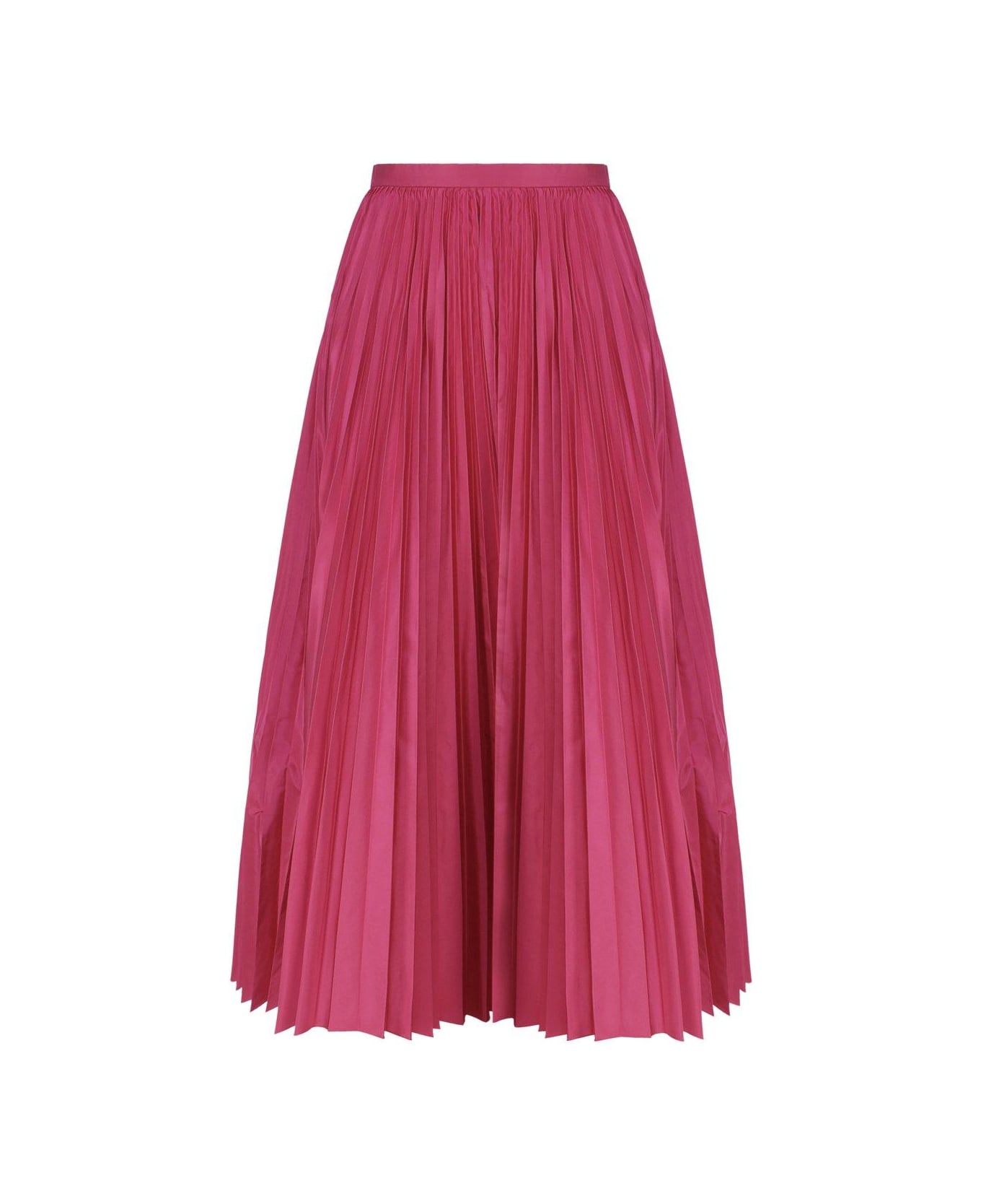 Christian Dior Pleated Midi Skirt - Pink