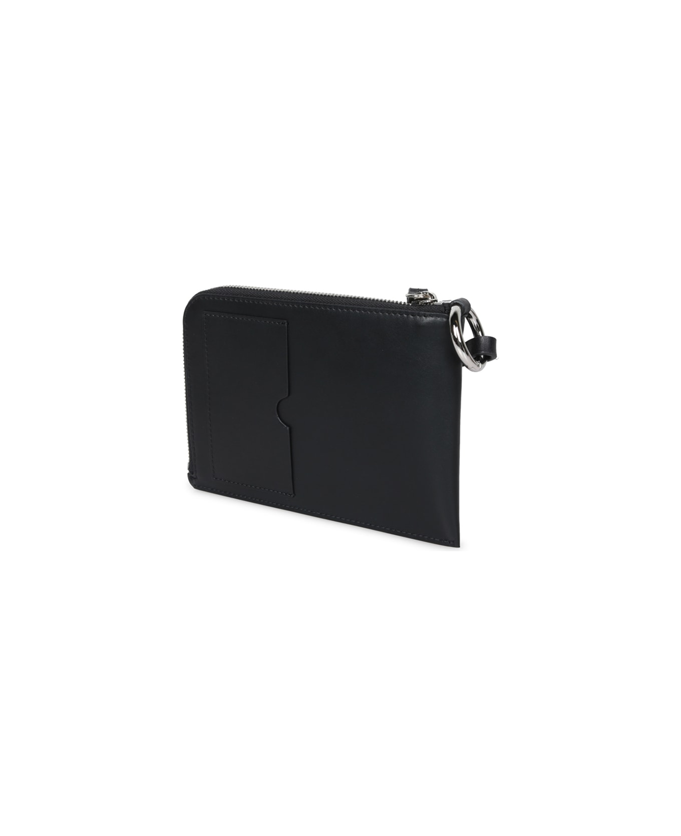 Dsquared2 Black Leather Clutch Bag - Black
