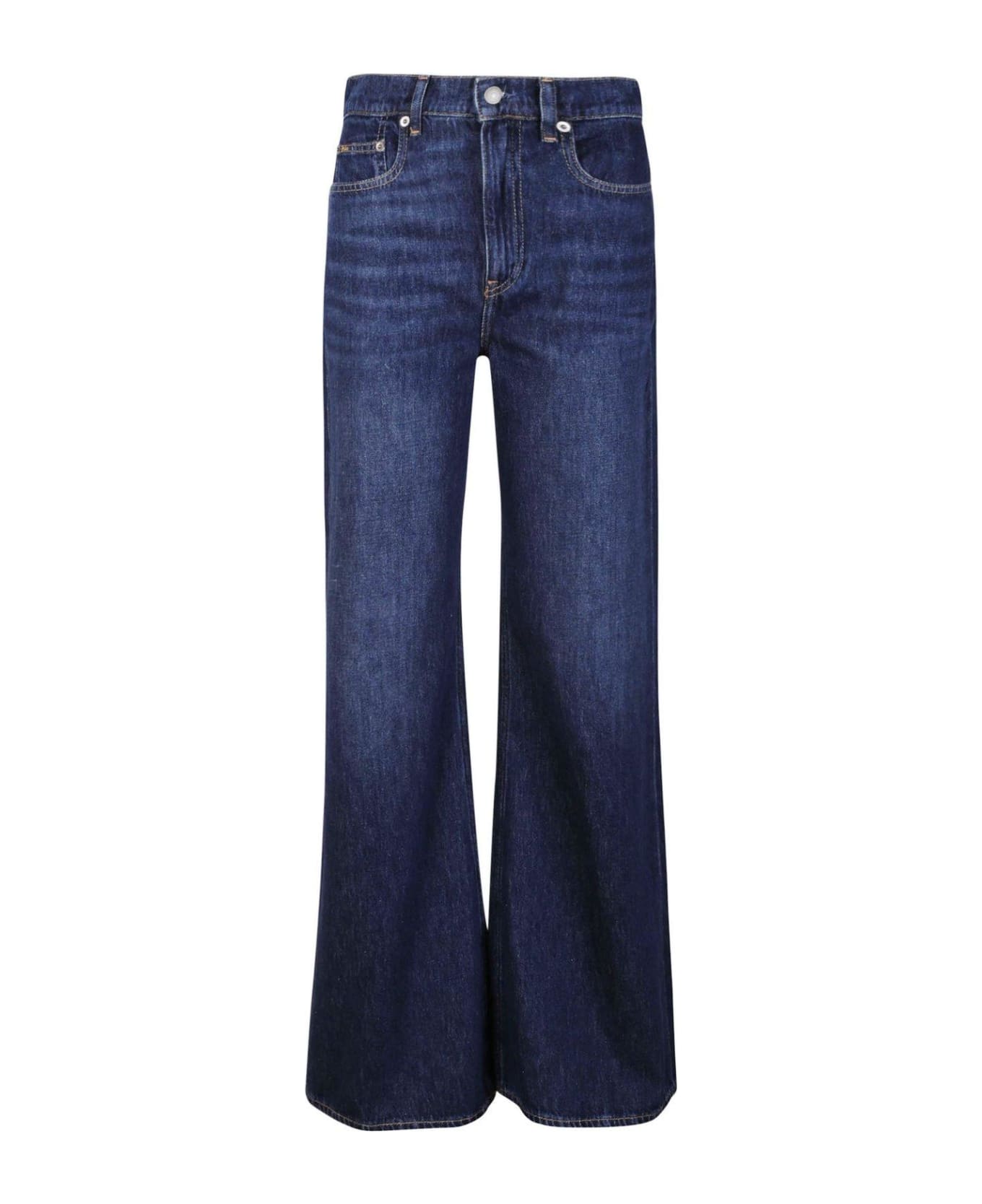 Ralph Lauren Whiskered-effect Wide-leg Jeans - Ayora Wash