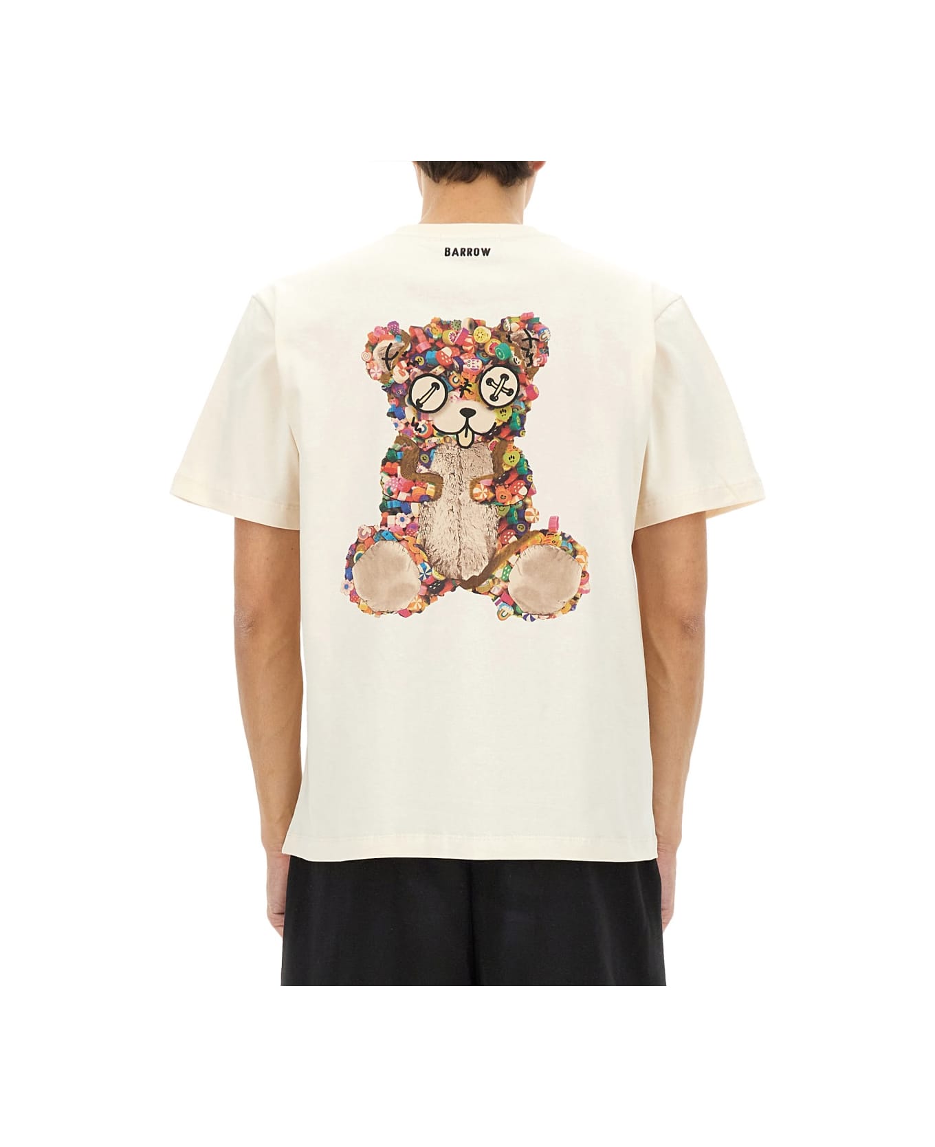 Barrow Dpp T-shirt With Print - Vanilla