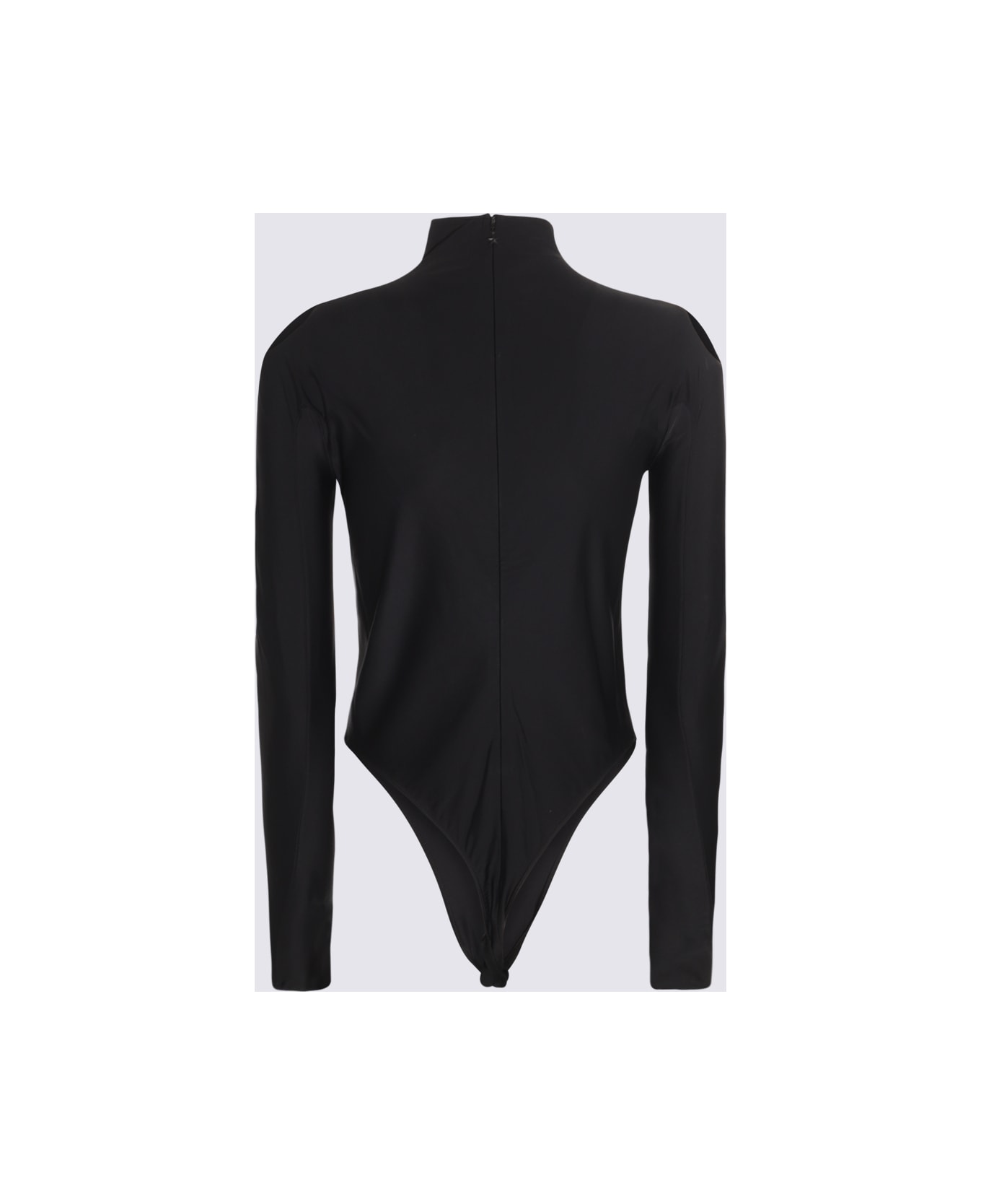 Mugler Black And Nude Panelled Illusion Bodysuit - BLACK/NUDE 01 ボディスーツ