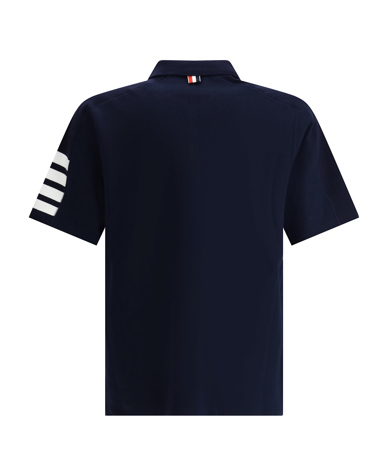 Thom Browne 'mini Collar' Navy Cotton T-shirt - Navy