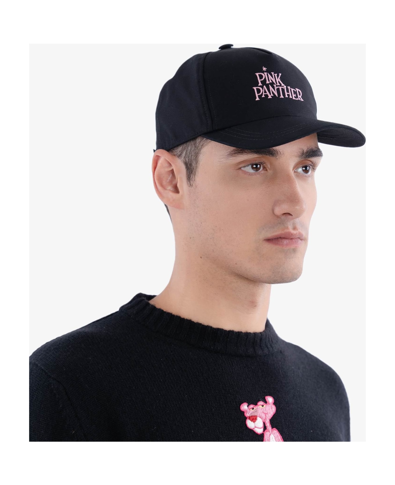 Larusmiani Baseball Cap 'pink Panther' Hat - Black