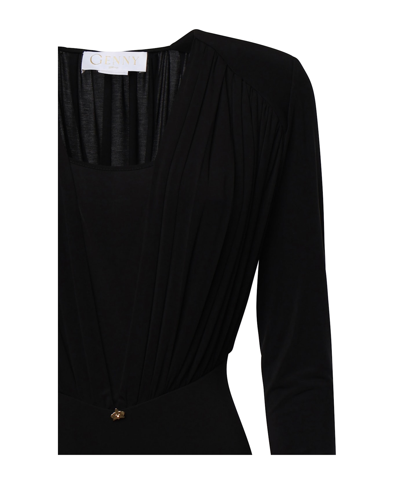 Genny Long-sleeved Dress - Black