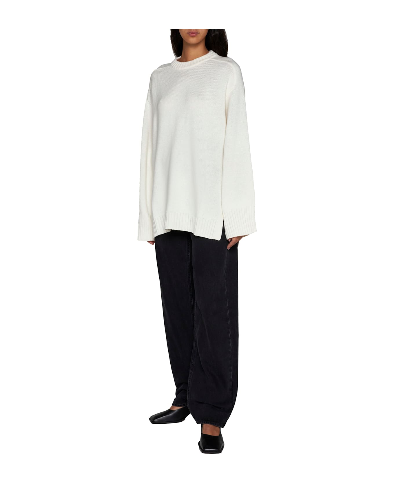 Loulou Studio Sweater - White