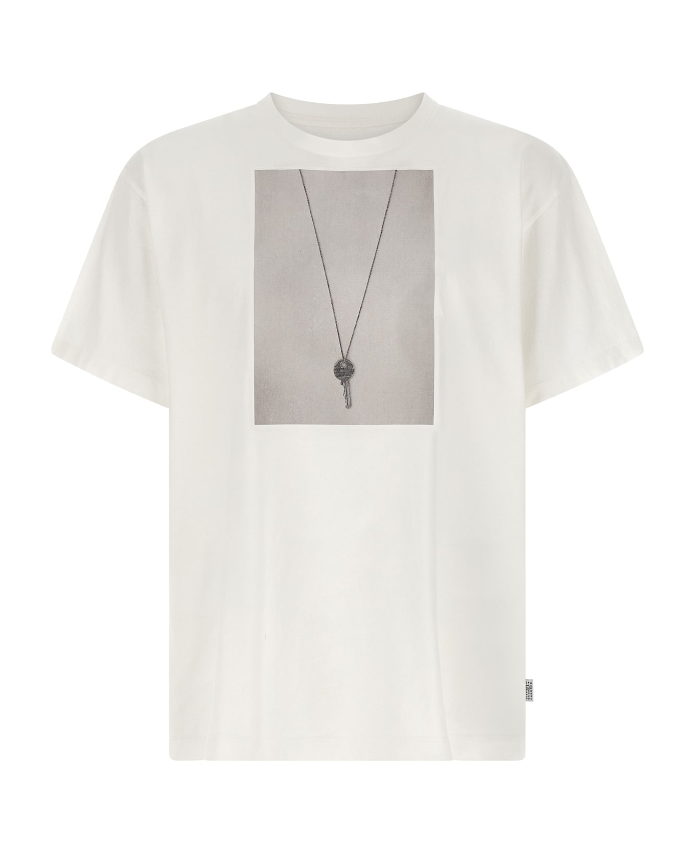 MM6 Maison Margiela 'chiave' Print T-shirt - White