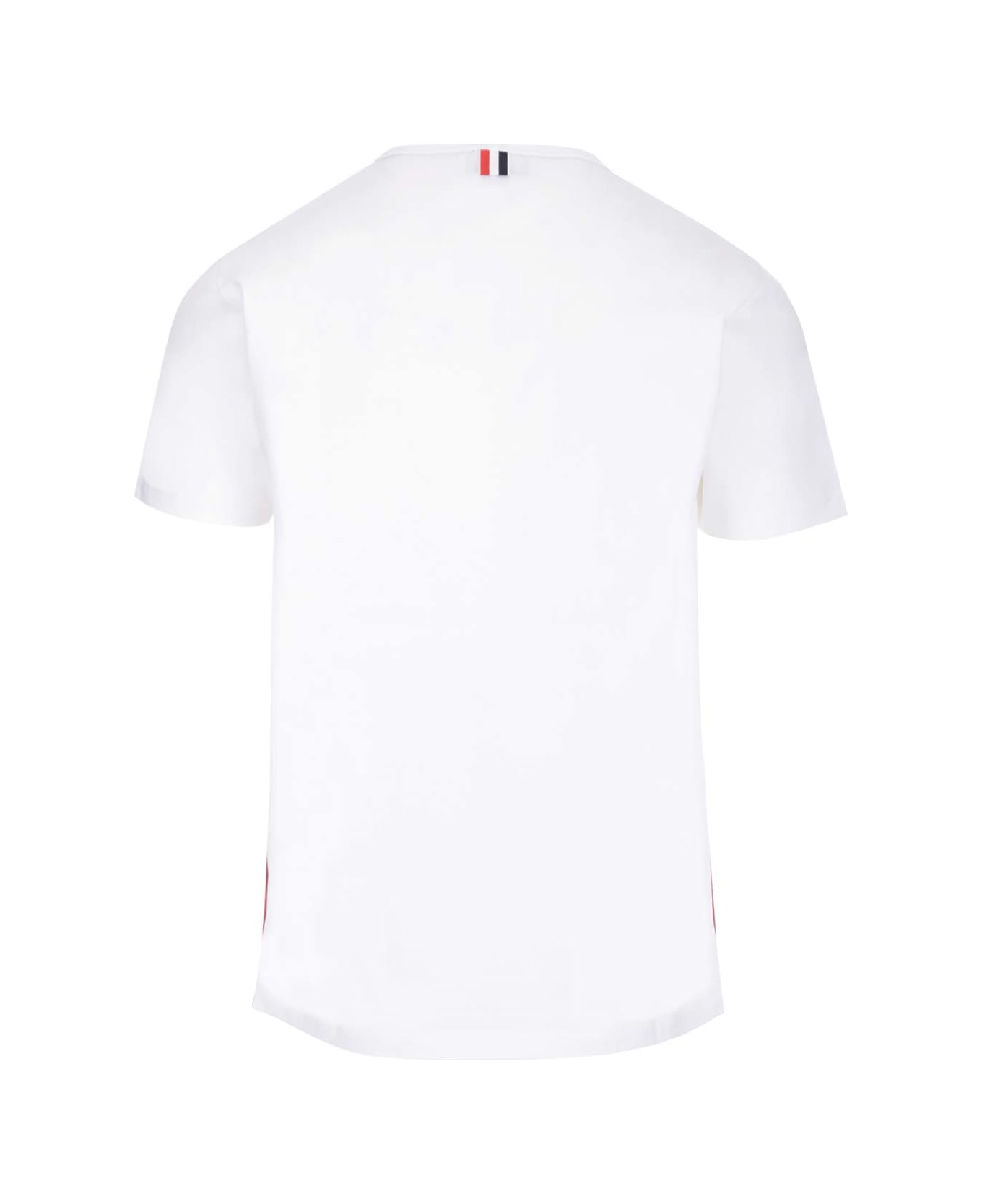 Thom Browne T-shirt With Pocket - White