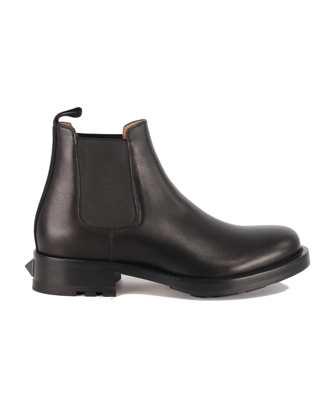 Valentino Garavani Garavani Roman Stud Leather Boots - Black ブーツ