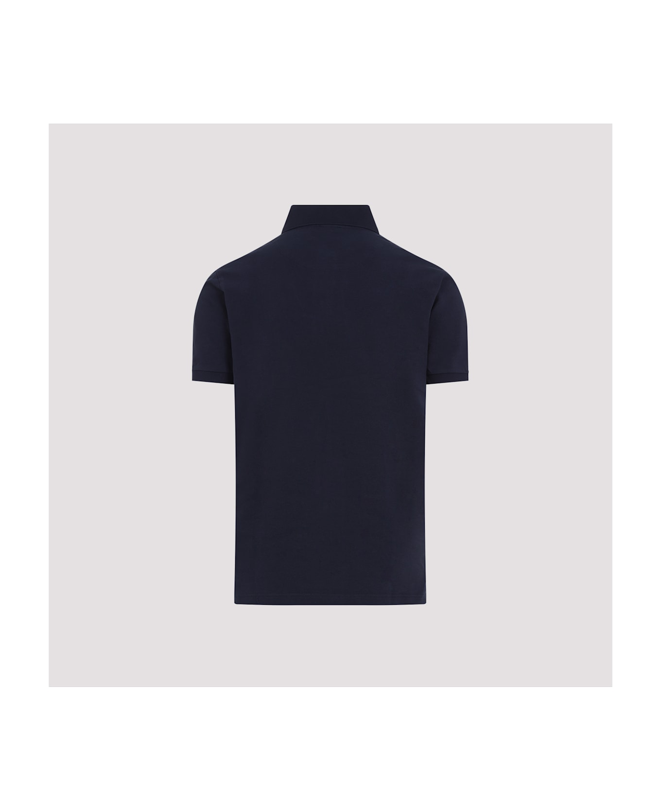 Etro Roma Printed Details Polo - Dark Blue