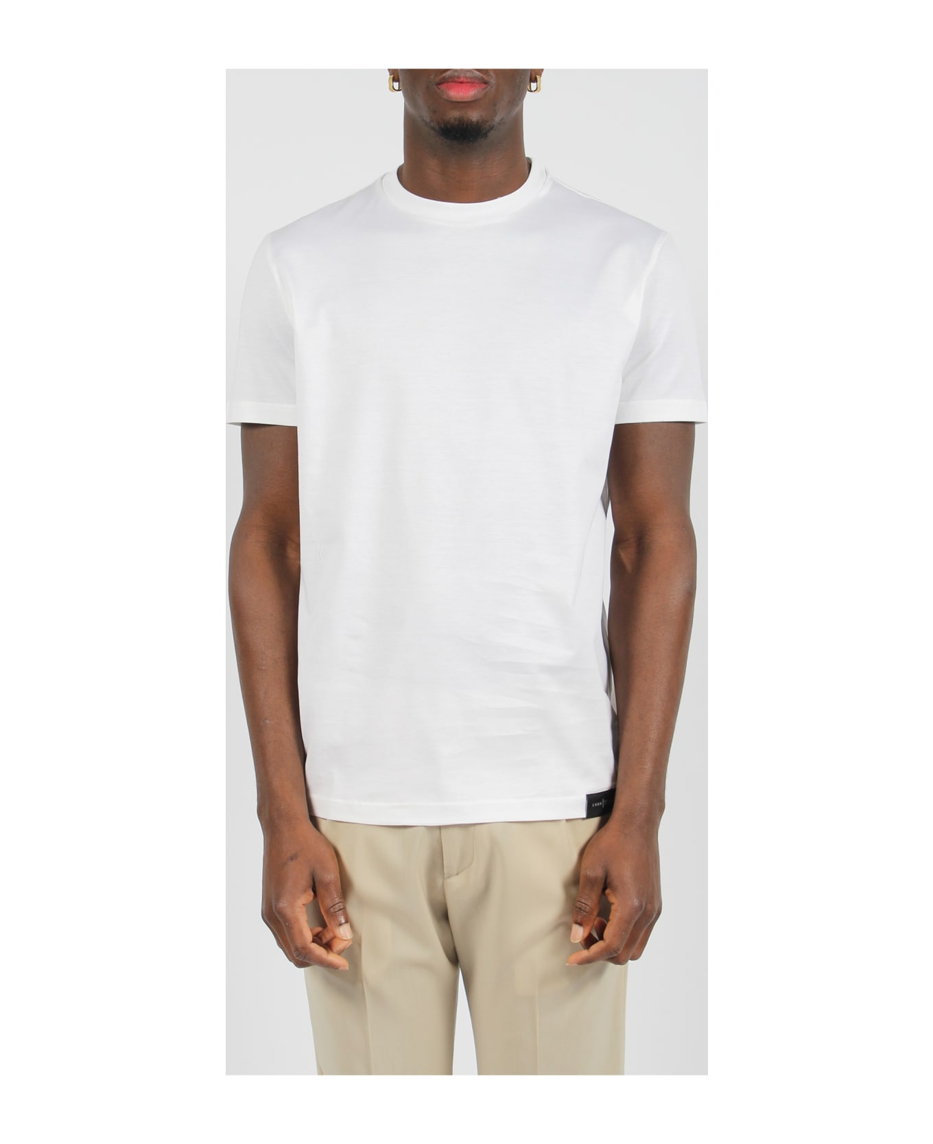 Low Womens Jersey Cotton Slim T-shirt - White