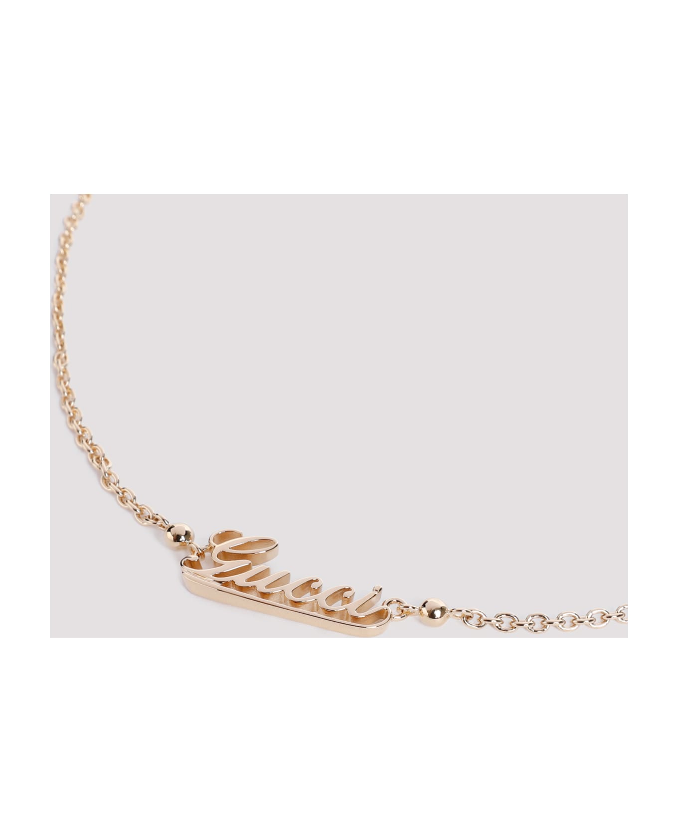 Gucci Script Necklace - Gold