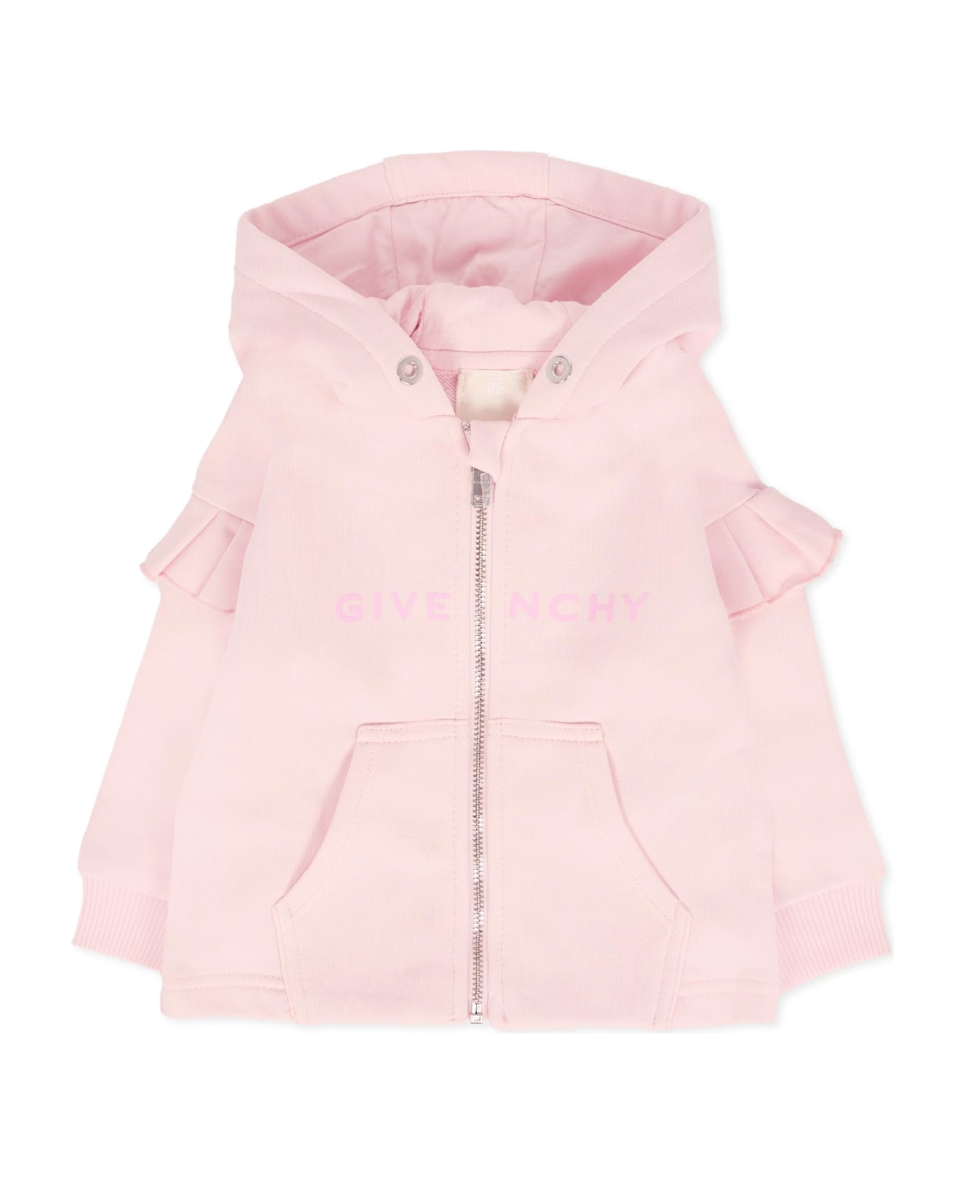 Givenchy Pink Sweatshirt For Baby Girl With Logo - Pink