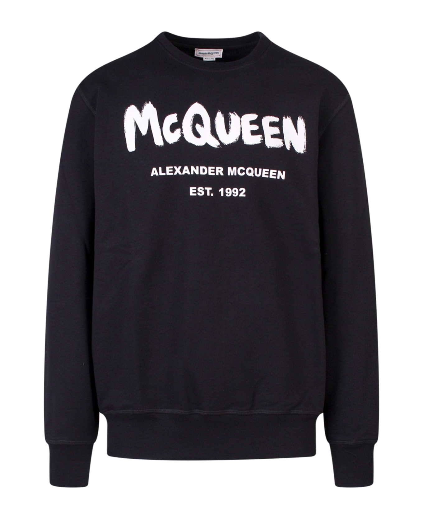 Alexander McQueen Sweatshirt - BLACK/IVORY
