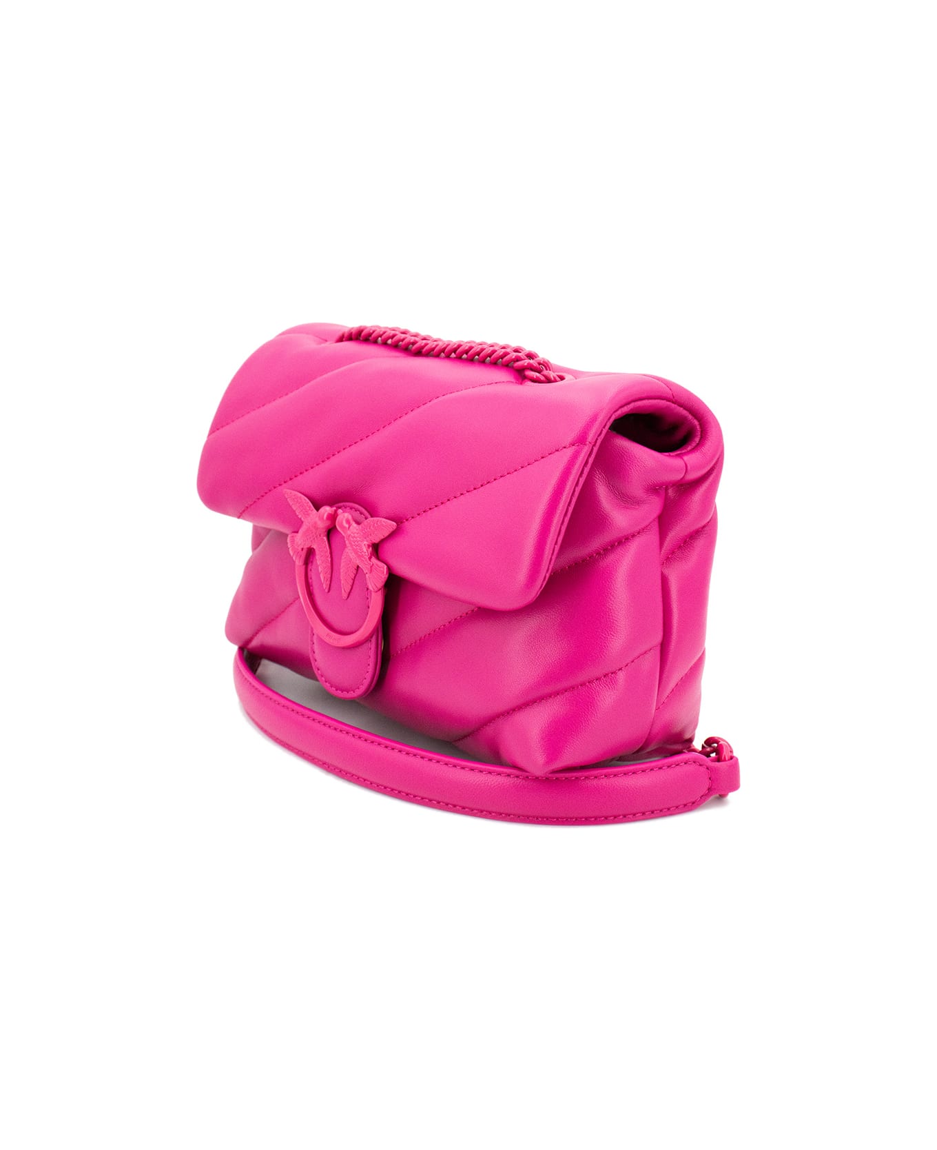 Pinko Mini Love Bag In Quilted Nappa Leather - B Pinko Pink