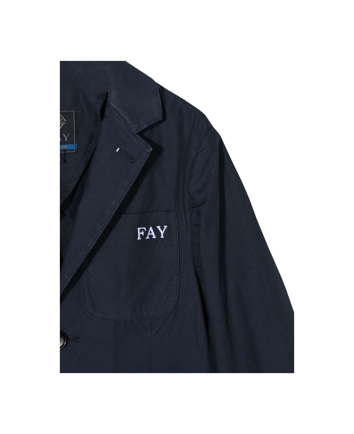 Fay Fabric Jackets - BLUE