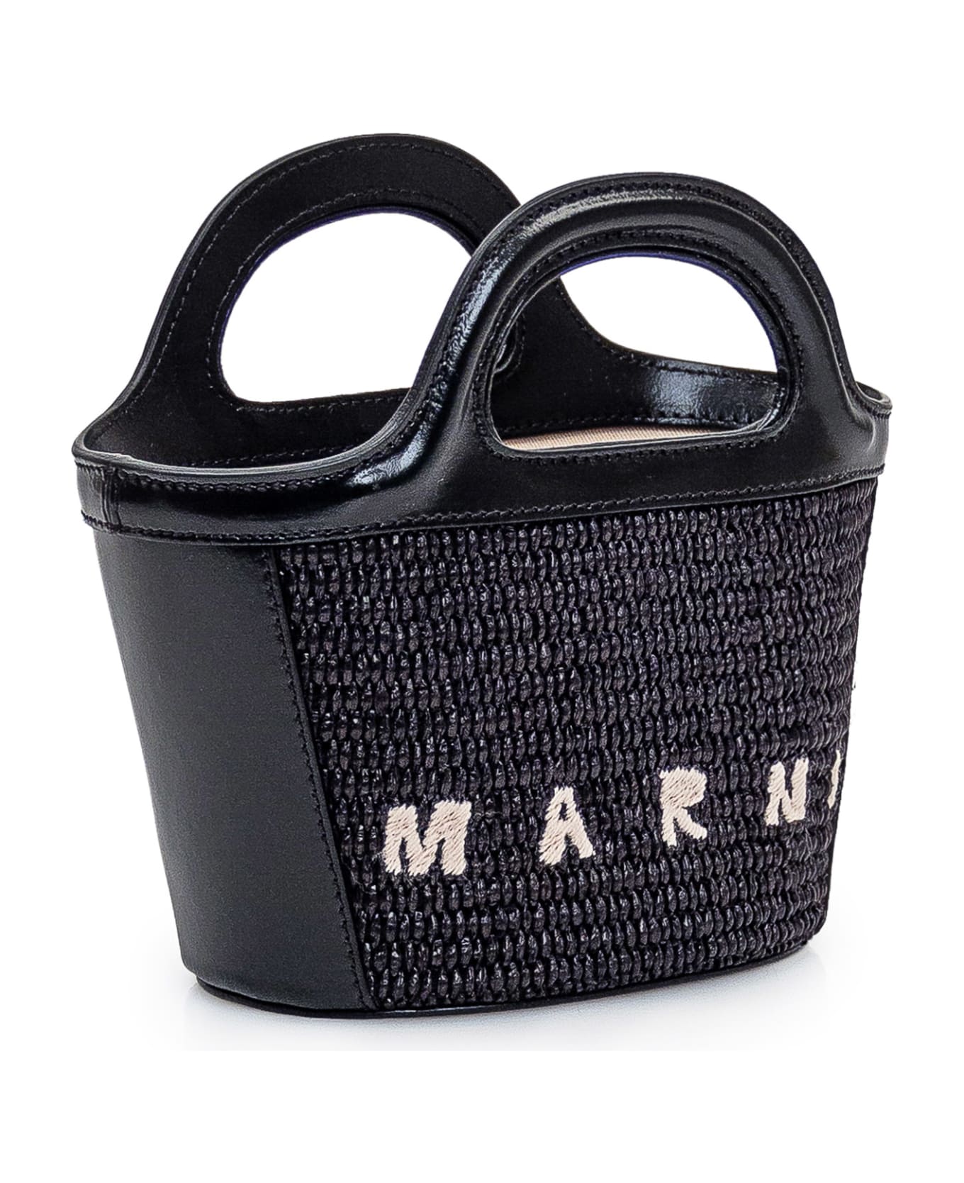 Marni Micro Tropicalia Bag - BLACK トートバッグ