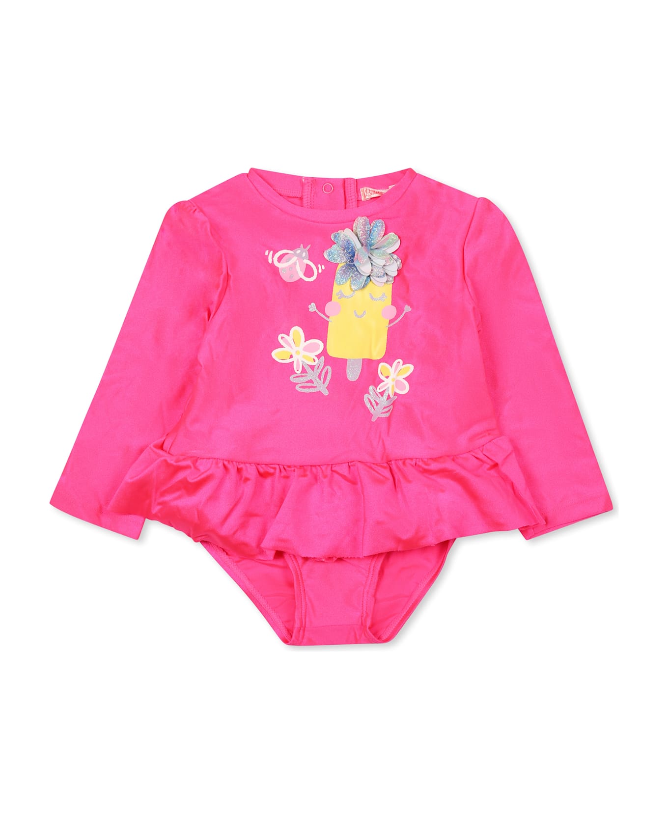 Billieblush Fuchsia Bikini For Baby Girl With Ice Cream - Fuchsia