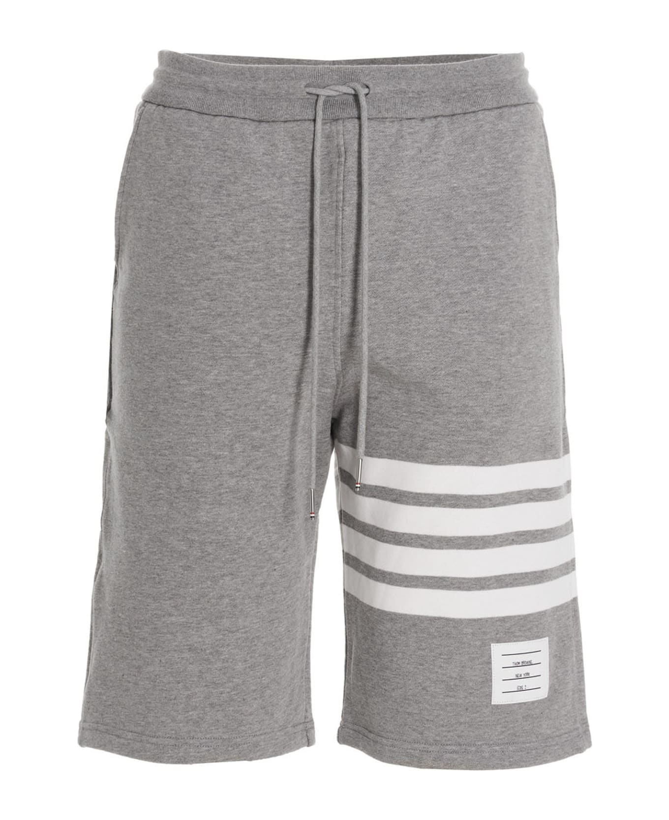 Thom Browne '4 Bar Bermuda Shorts - Light grey