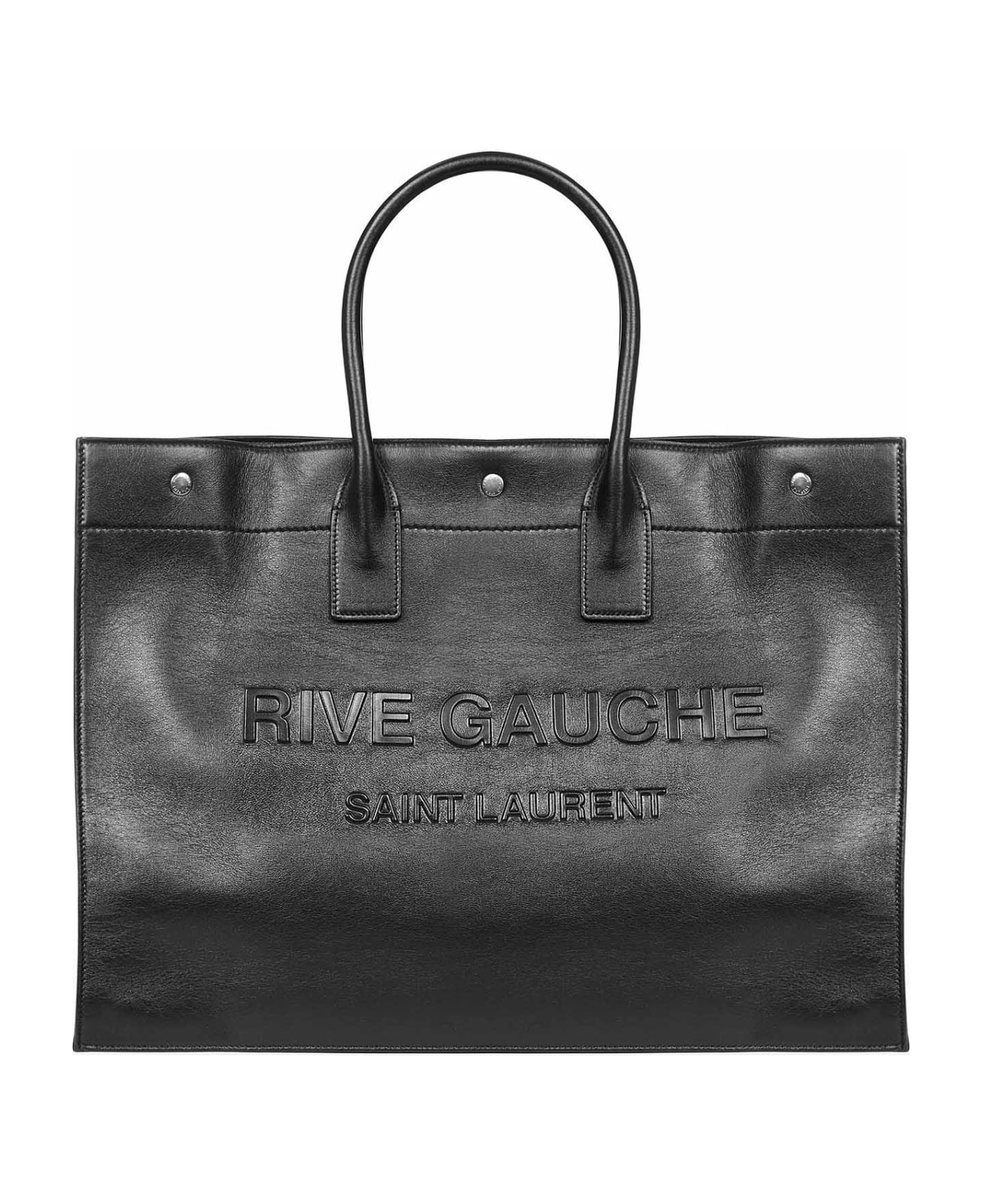 Saint Laurent Rive Gauche Large Tote Bag - Black