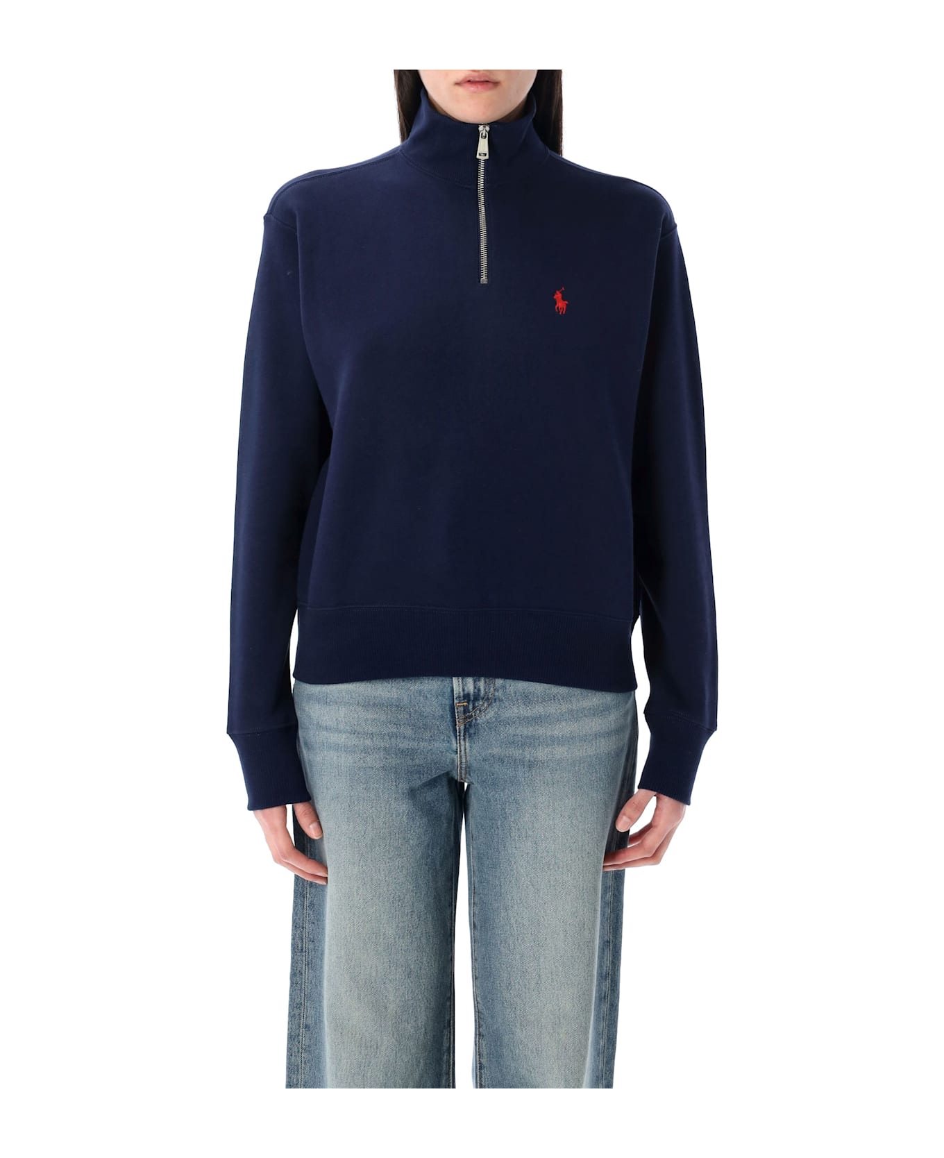 Polo Ralph Lauren Quarter-zip Sweatshirt - CRUISE NAVY
