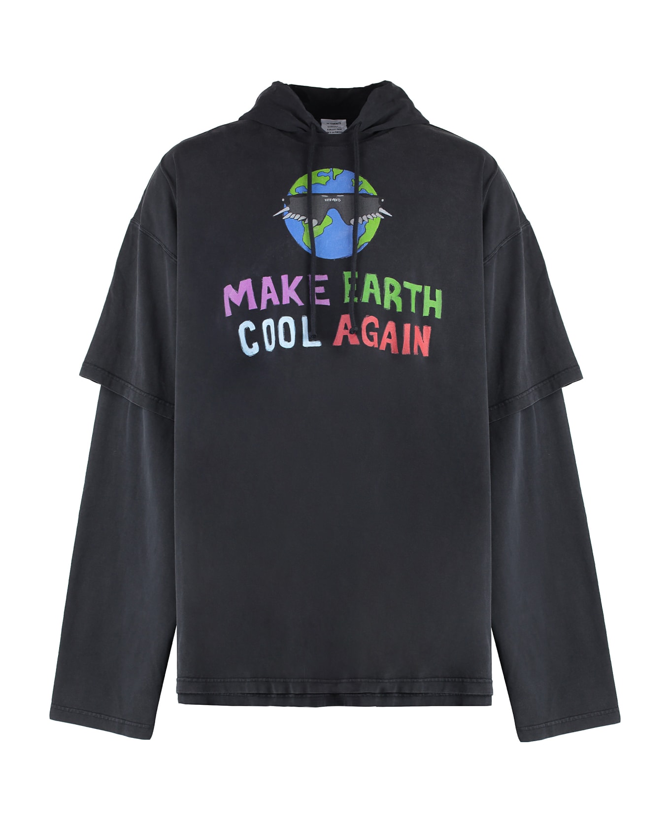 VETEMENTS Cotton Hoodie - black