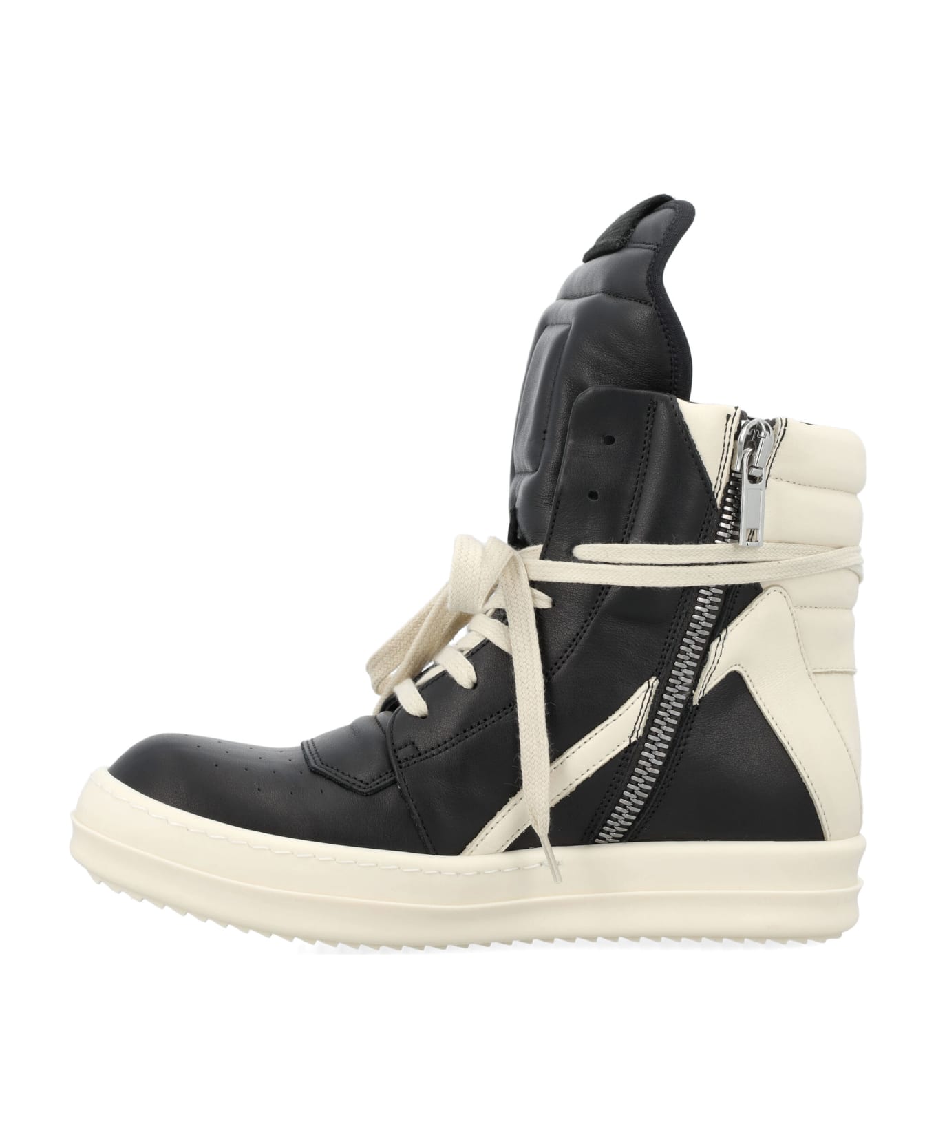 Rick Owens Geobasket Sneakers - BLACK WHITE