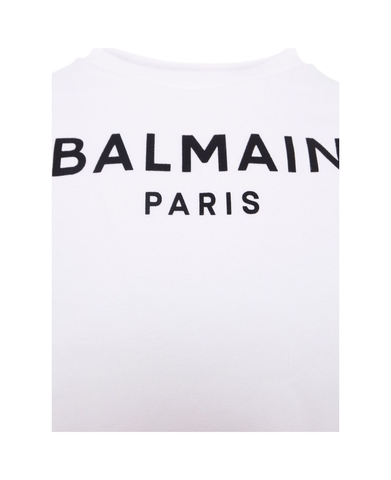 Balmain Kids Logo Print Sweatshirt - White