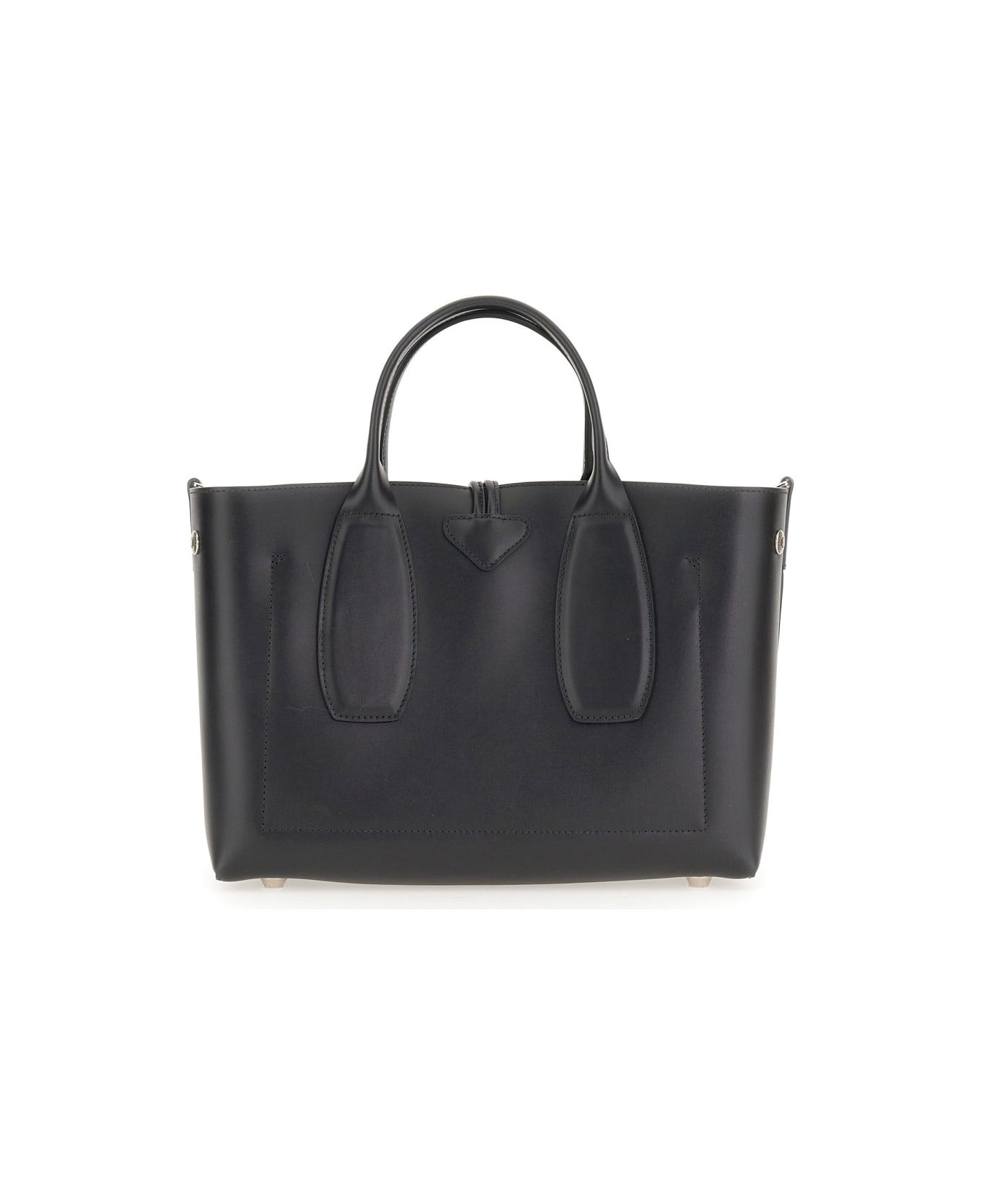 Longchamp Medium Roseau Bag - BLACK