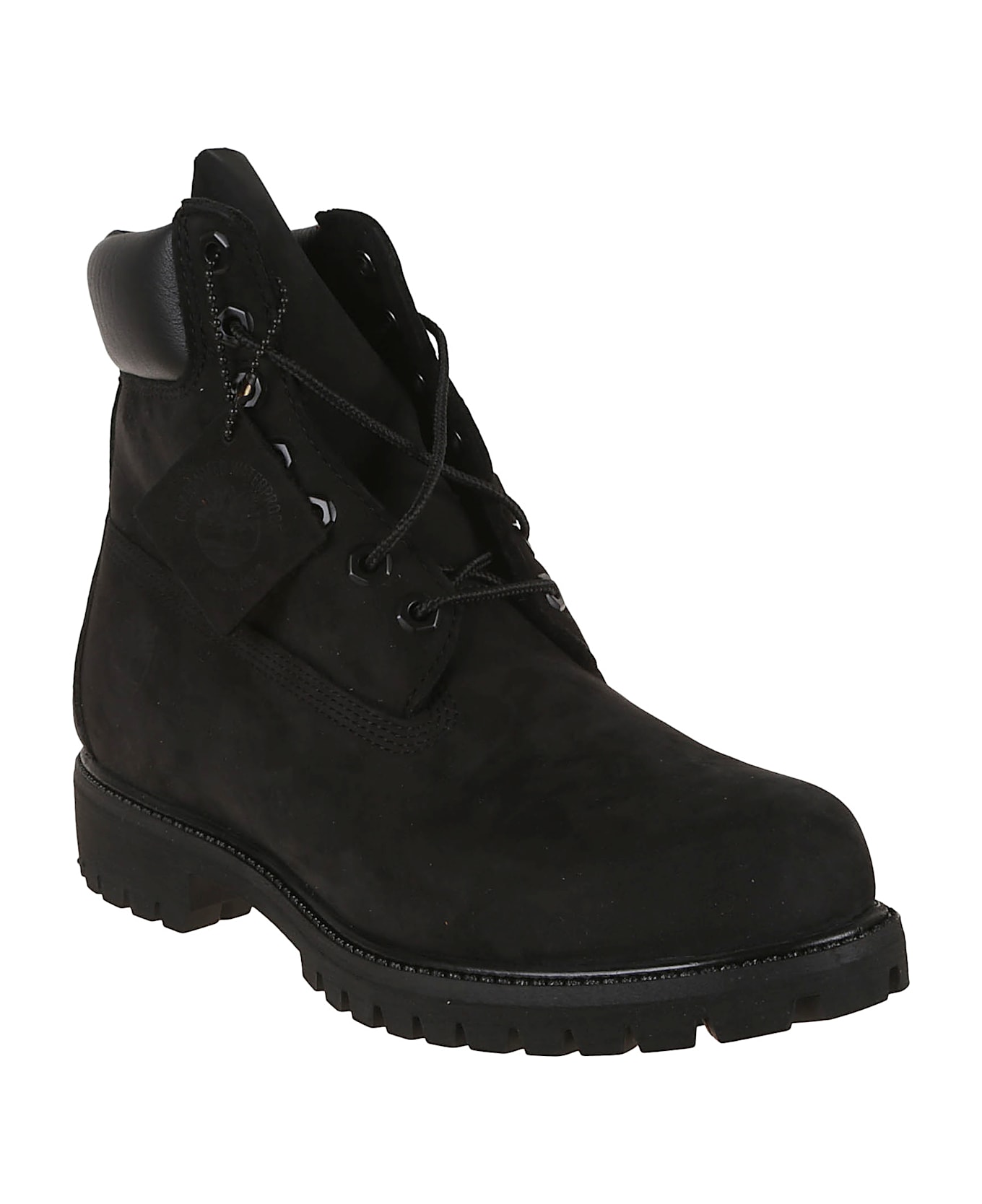Timberland Premium 6 Inch Lace Up Waterproof Boot Black - Black