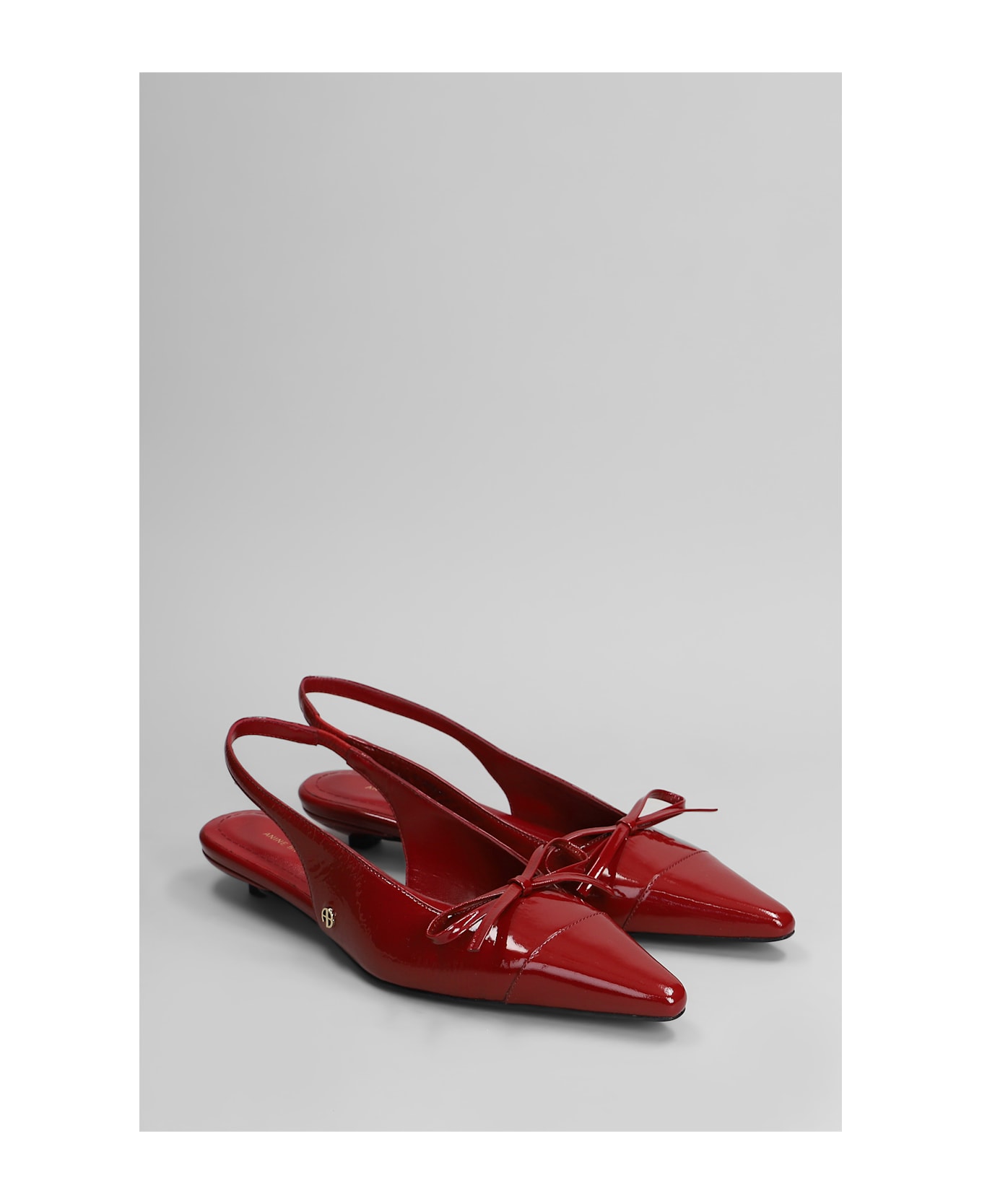 Anine Bing Zoey Pumps In Red Leather - red